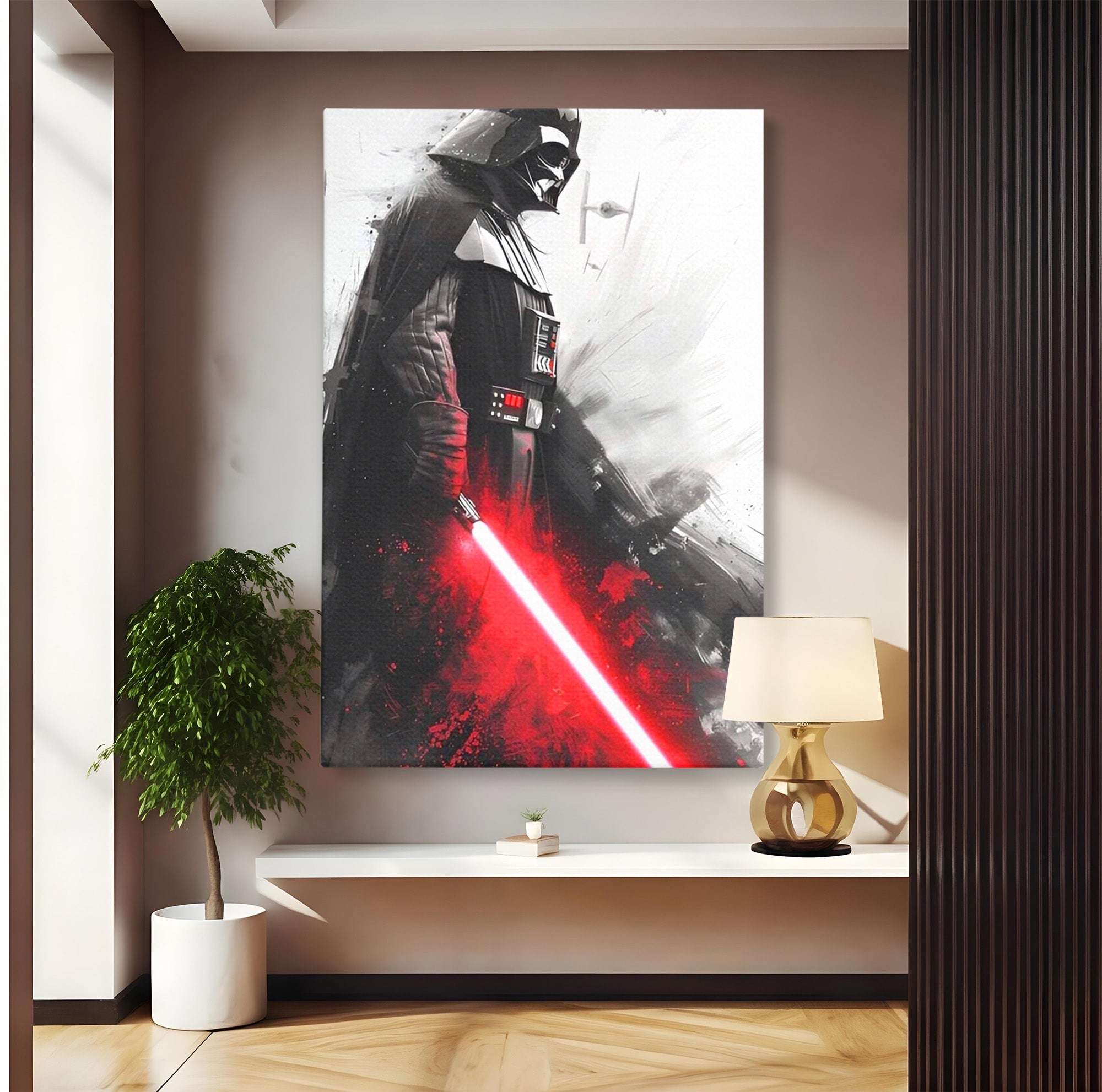Tablou Canvas Premium LuxCanva® PI1223, Darth Vader, Razboinic, Galactic, Sci-Fi, Spatiu, Dormitor, Living, Culori Vibrante