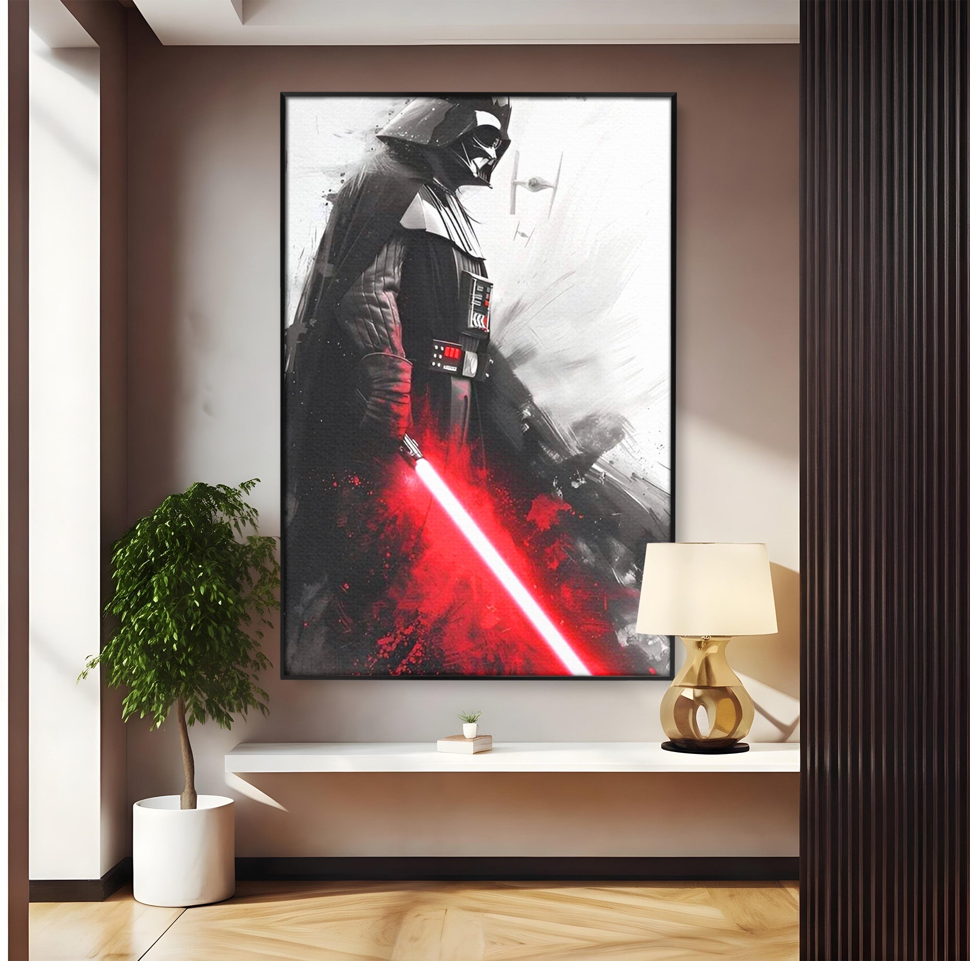 Tablou Canvas Premium LuxCanva® PI1223, Darth Vader, Razboinic, Galactic, Sci-Fi, Spatiu, Dormitor, Living, Culori Vibrante