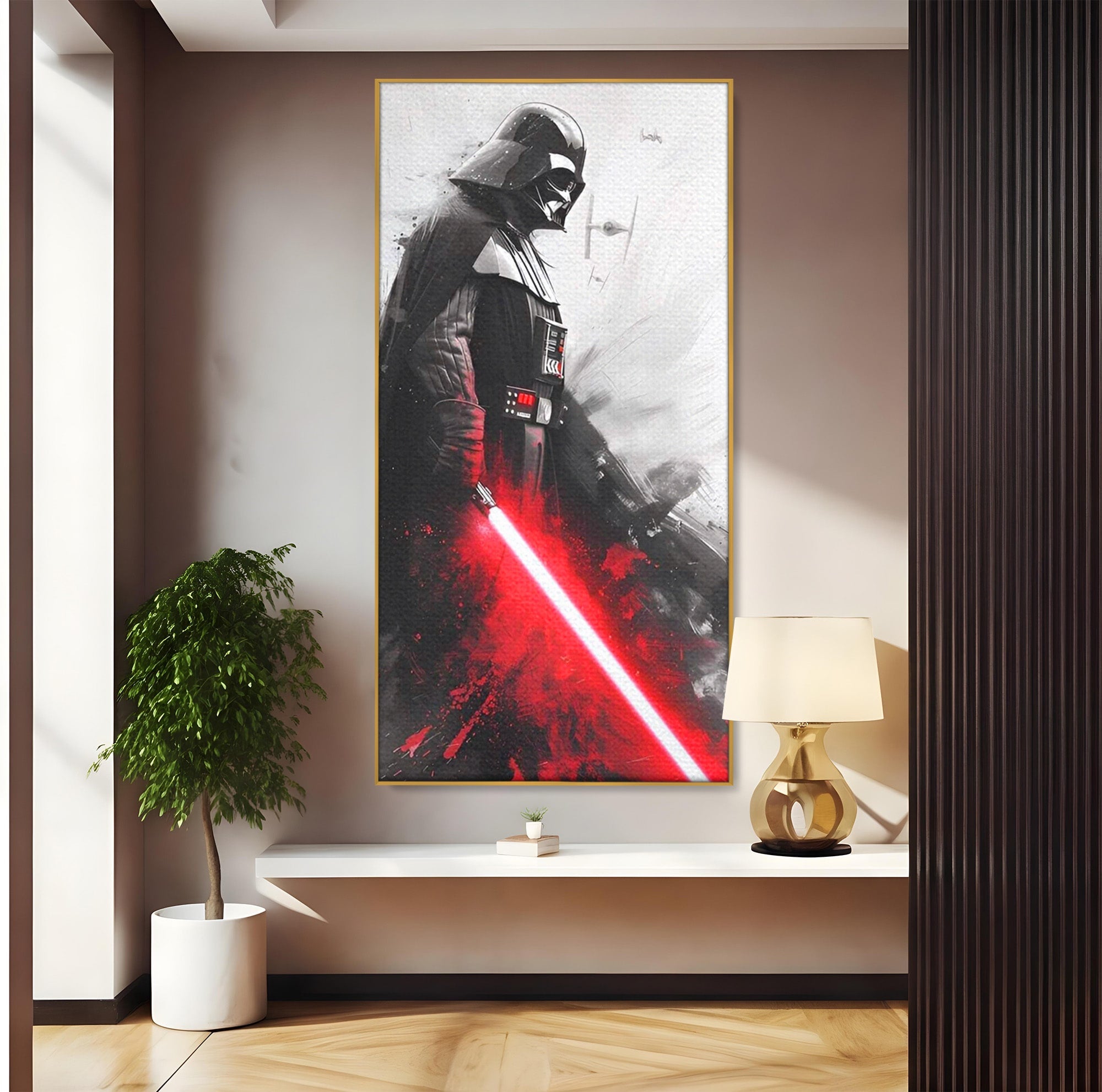 Tablou Canvas Premium LuxCanva® PI1223, Darth Vader, Razboinic, Galactic, Sci-Fi, Spatiu, Dormitor, Living, Culori Vibrante