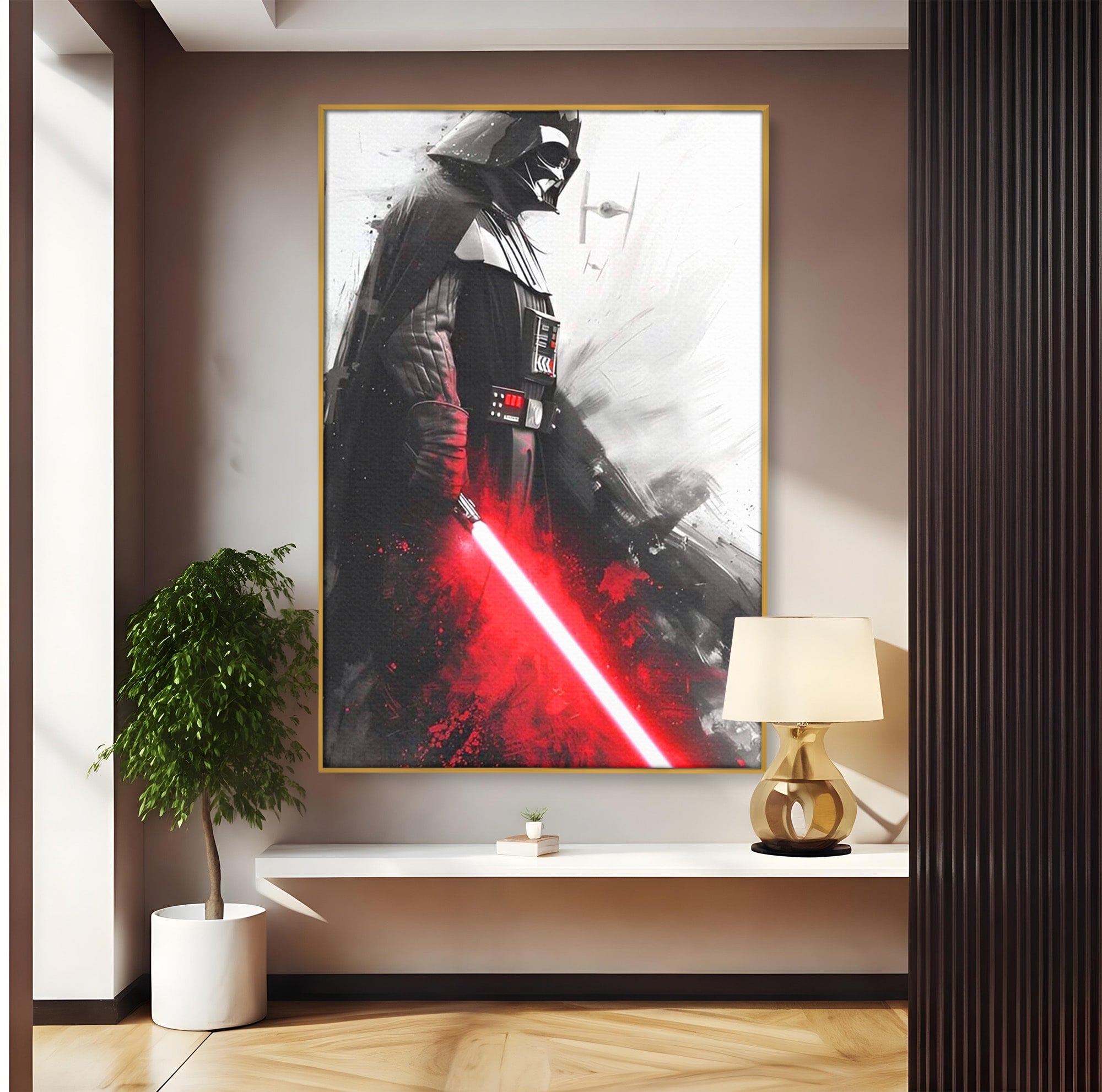 Tablou Canvas Premium LuxCanva® PI1223, Darth Vader, Razboinic, Galactic, Sci-Fi, Spatiu, Dormitor, Living, Culori Vibrante