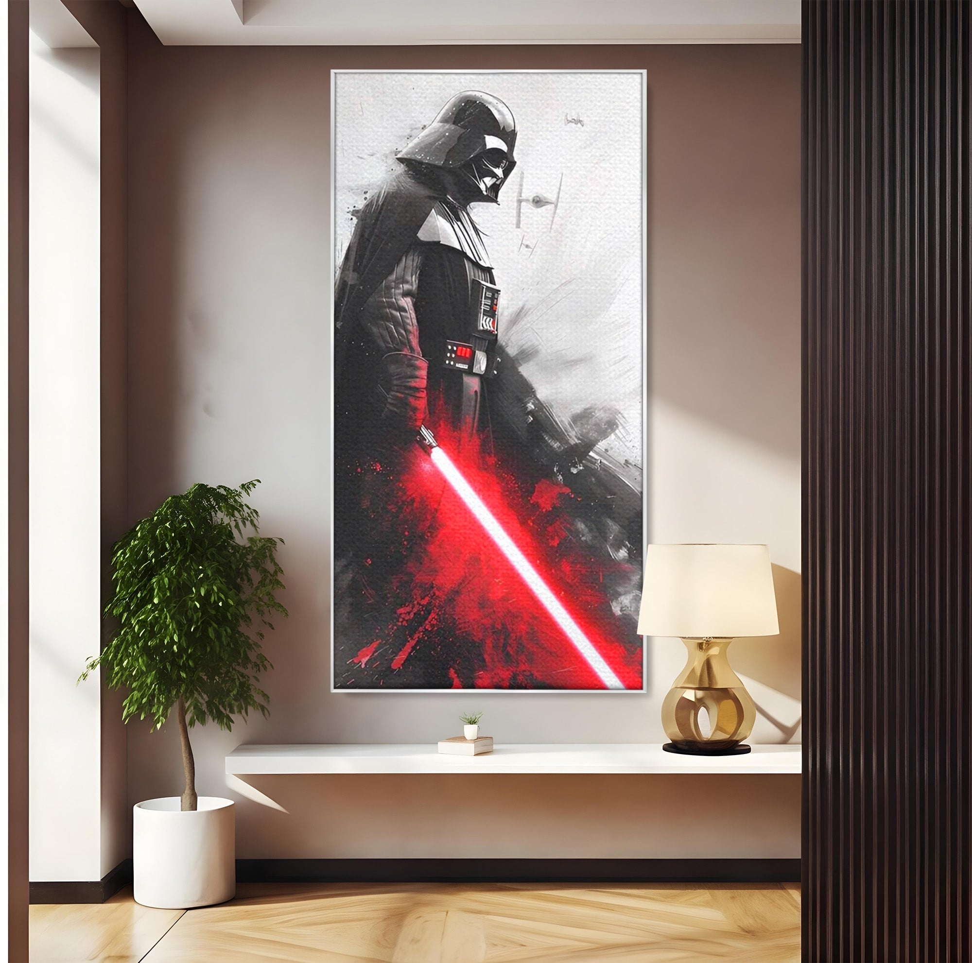 Tablou Canvas Premium LuxCanva® PI1223, Darth Vader, Razboinic, Galactic, Sci-Fi, Spatiu, Dormitor, Living, Culori Vibrante