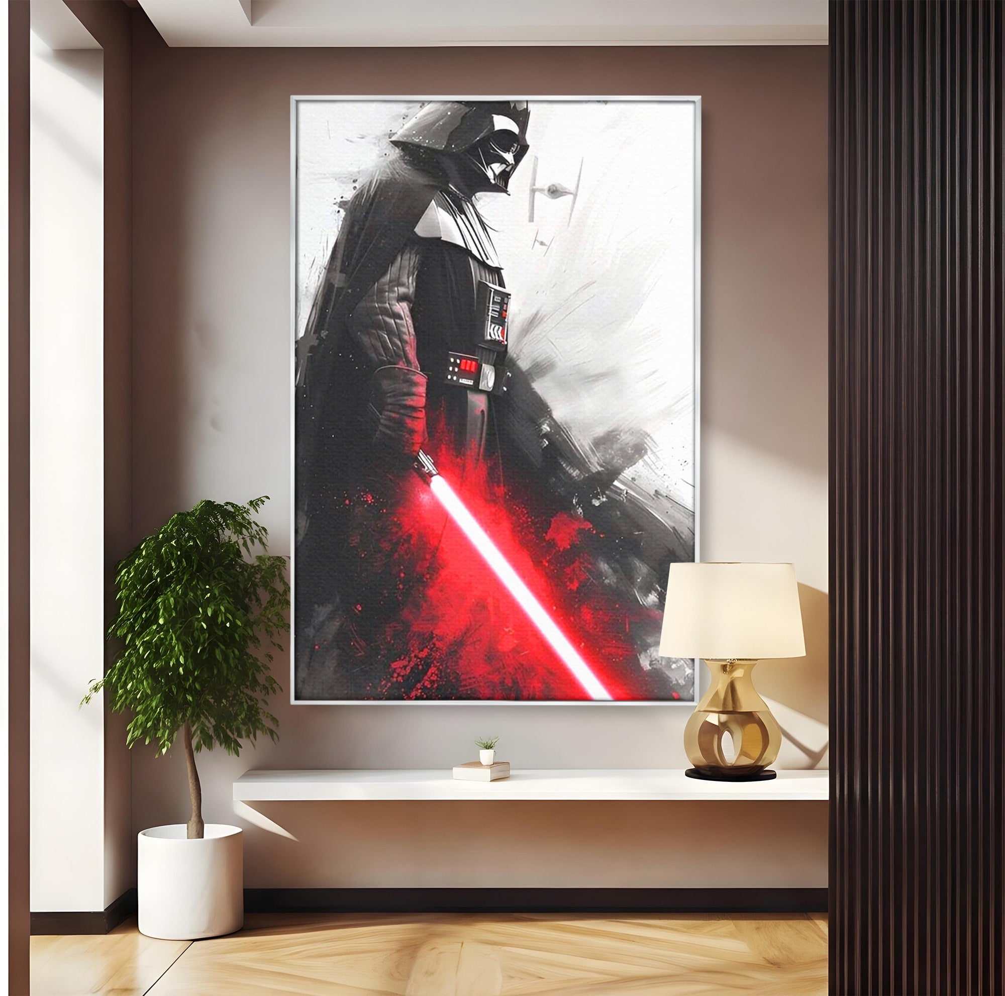 Tablou Canvas Premium LuxCanva® PI1223, Darth Vader, Razboinic, Galactic, Sci-Fi, Spatiu, Dormitor, Living, Culori Vibrante