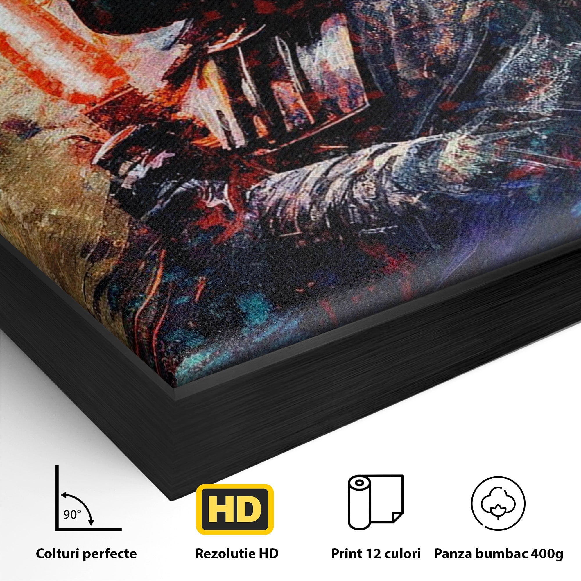 Tablou Canvas Premium LuxCanva® PI1224, Razboinicul Cosmic, Star Wars, Spatiu, Sci-Fi, Fantezie, Living, Culori Vibrante