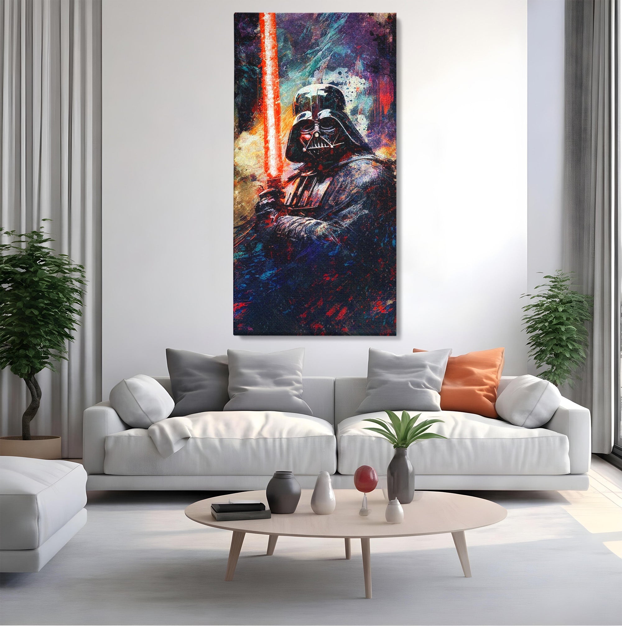 Tablou Canvas Premium LuxCanva® PI1224, Razboinicul Cosmic, Star Wars, Spatiu, Sci-Fi, Fantezie, Living, Culori Vibrante