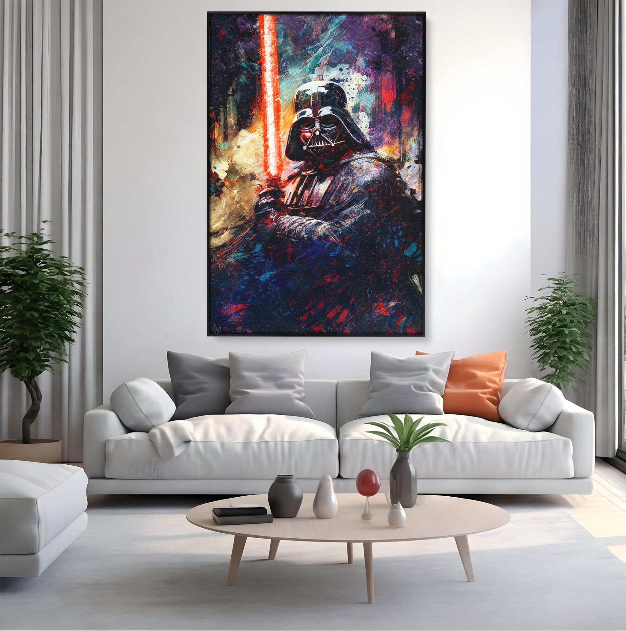 Tablou Canvas Premium LuxCanva® PI1224, Razboinicul Cosmic, Star Wars, Spatiu, Sci-Fi, Fantezie, Living, Culori Vibrante