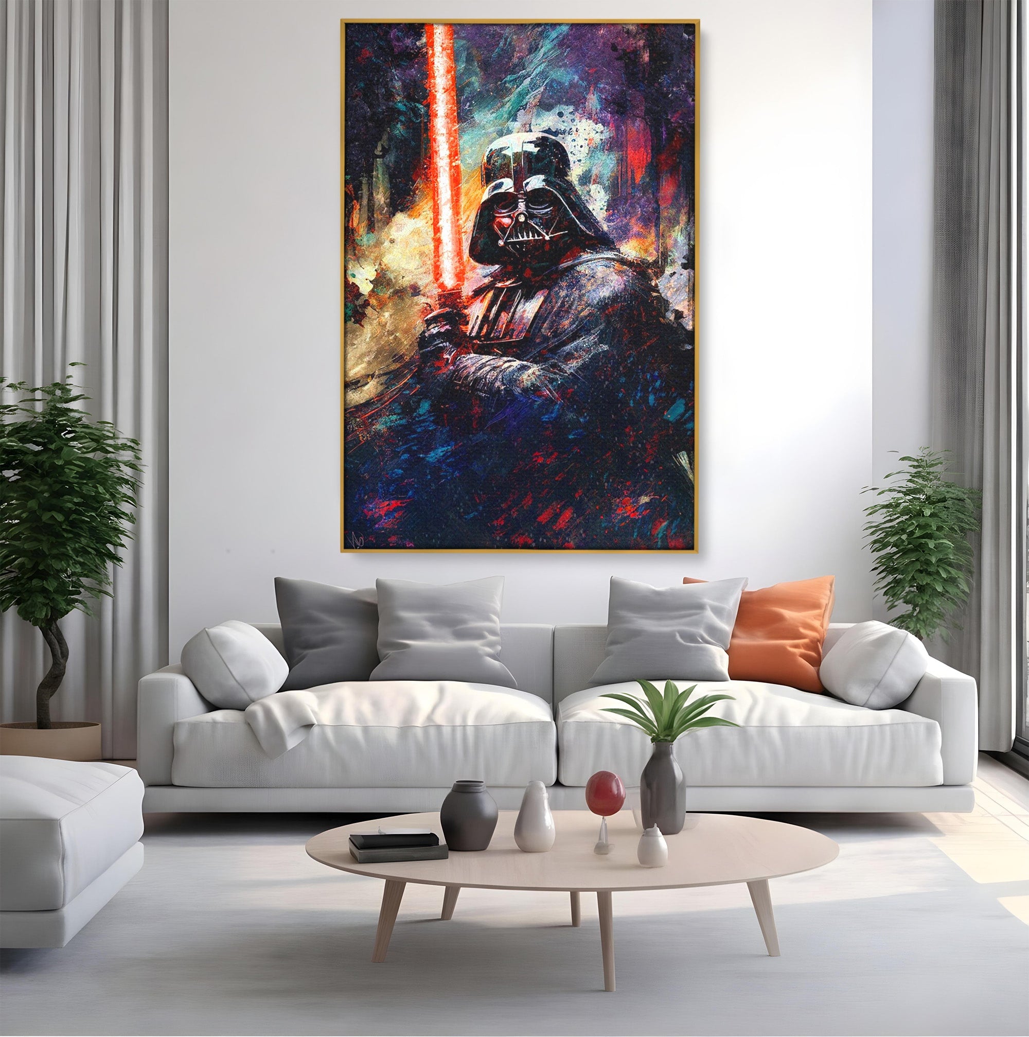Tablou Canvas Premium LuxCanva® PI1224, Razboinicul Cosmic, Star Wars, Spatiu, Sci-Fi, Fantezie, Living, Culori Vibrante