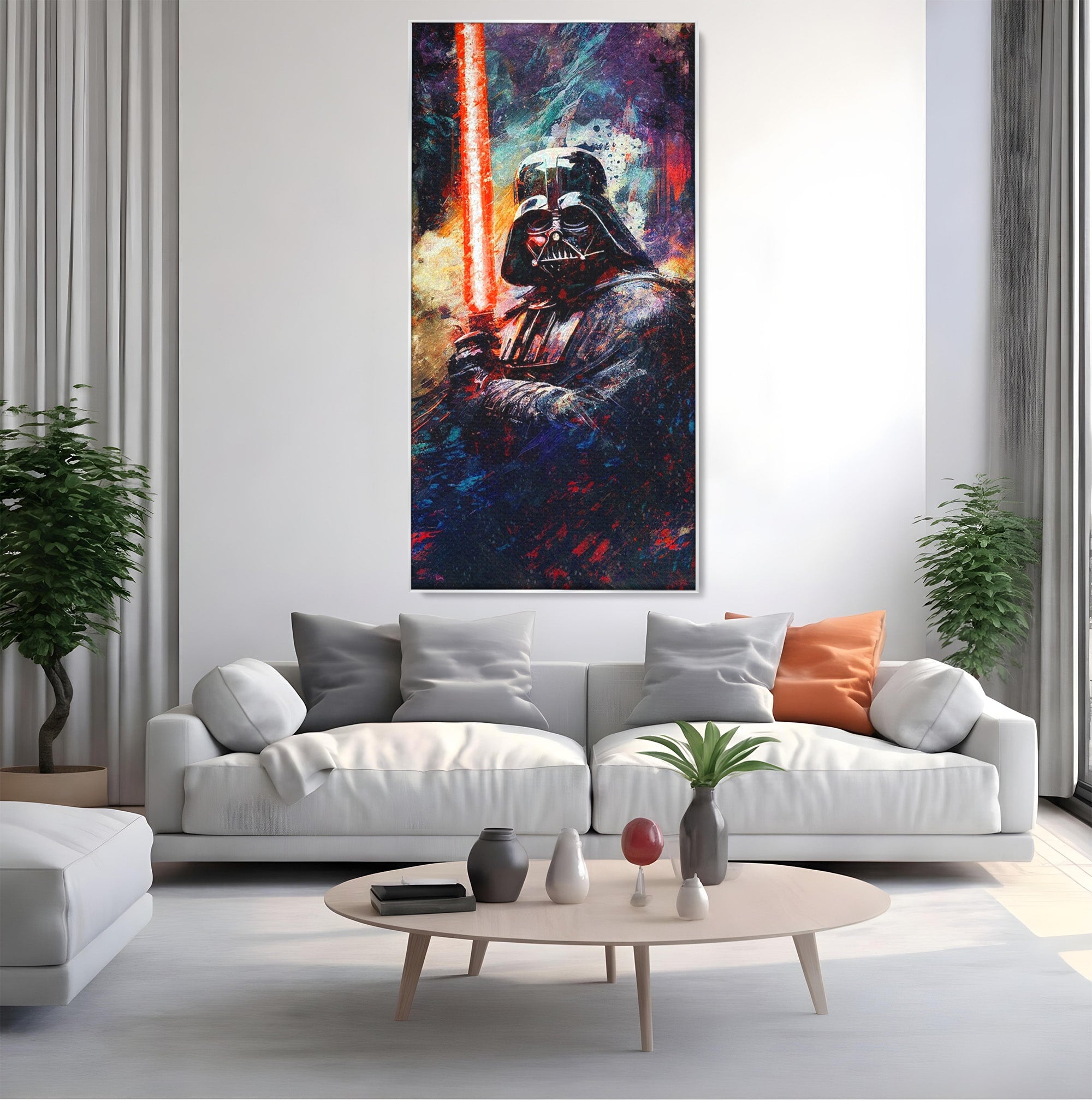 Tablou Canvas Premium LuxCanva® PI1224, Razboinicul Cosmic, Star Wars, Spatiu, Sci-Fi, Fantezie, Living, Culori Vibrante