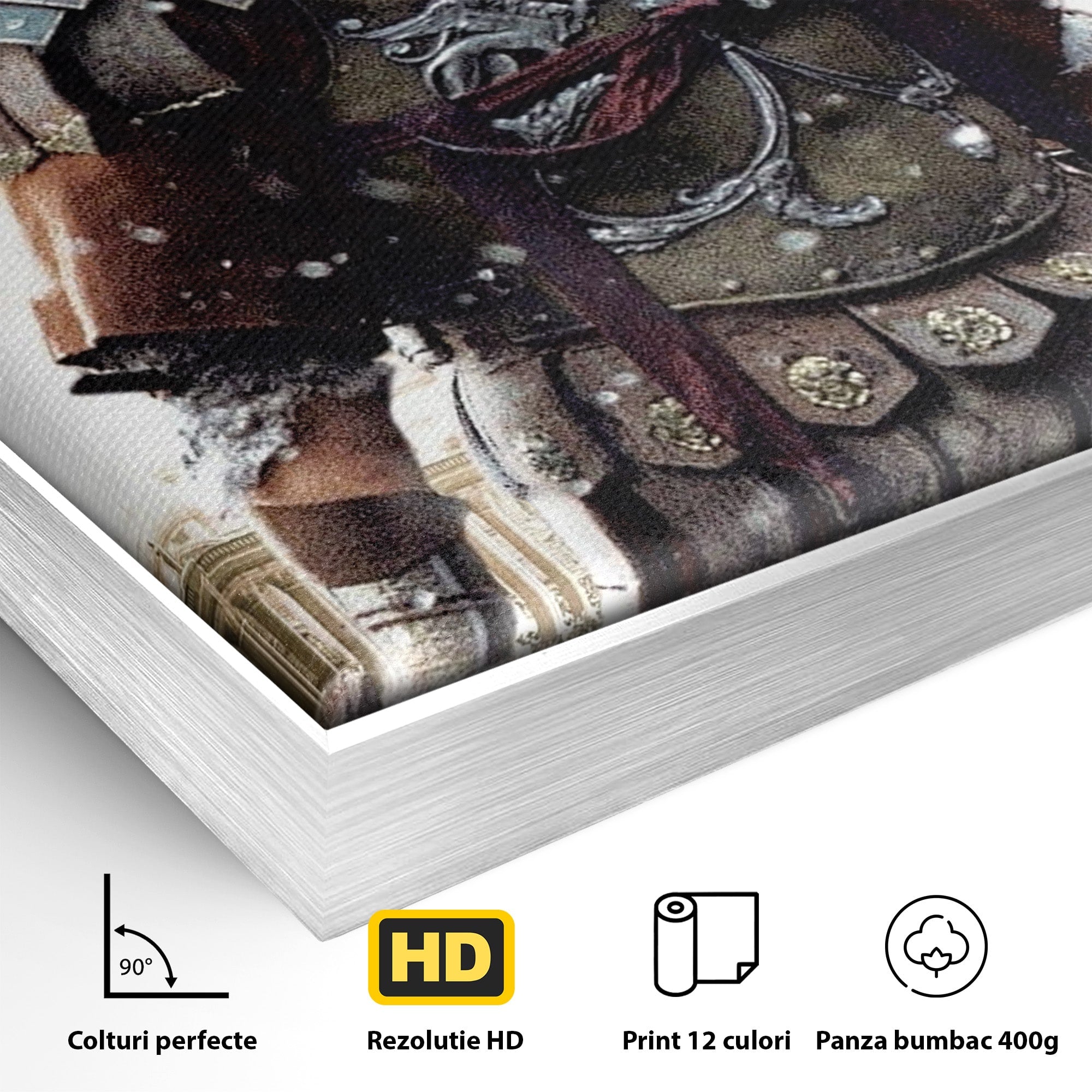 Tablou Canvas Premium LuxCanva® PI1226, Gladiator Roman, Maximus, Istorie, Epic, Curaj, Film, Living, Dormitor, Culori Vibrante