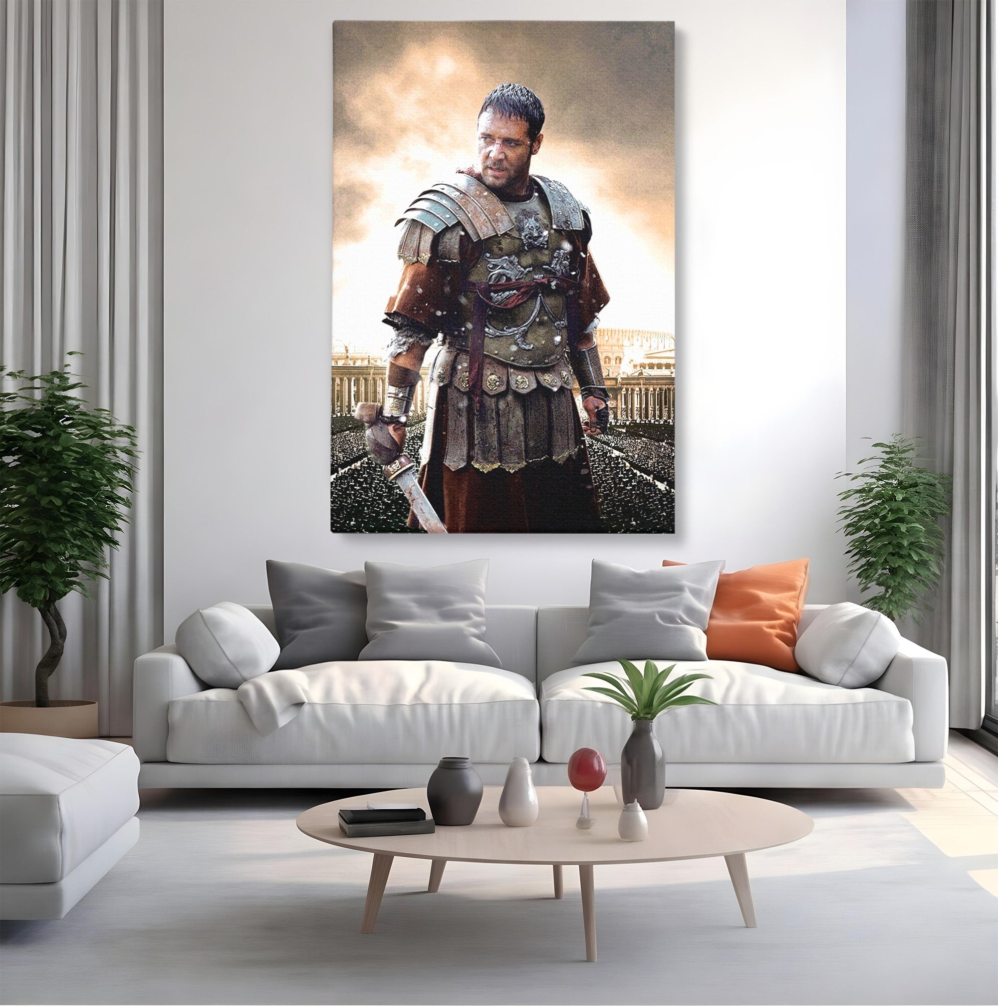Tablou Canvas Premium LuxCanva® PI1226, Gladiator Roman, Maximus, Istorie, Epic, Curaj, Film, Living, Dormitor, Culori Vibrante