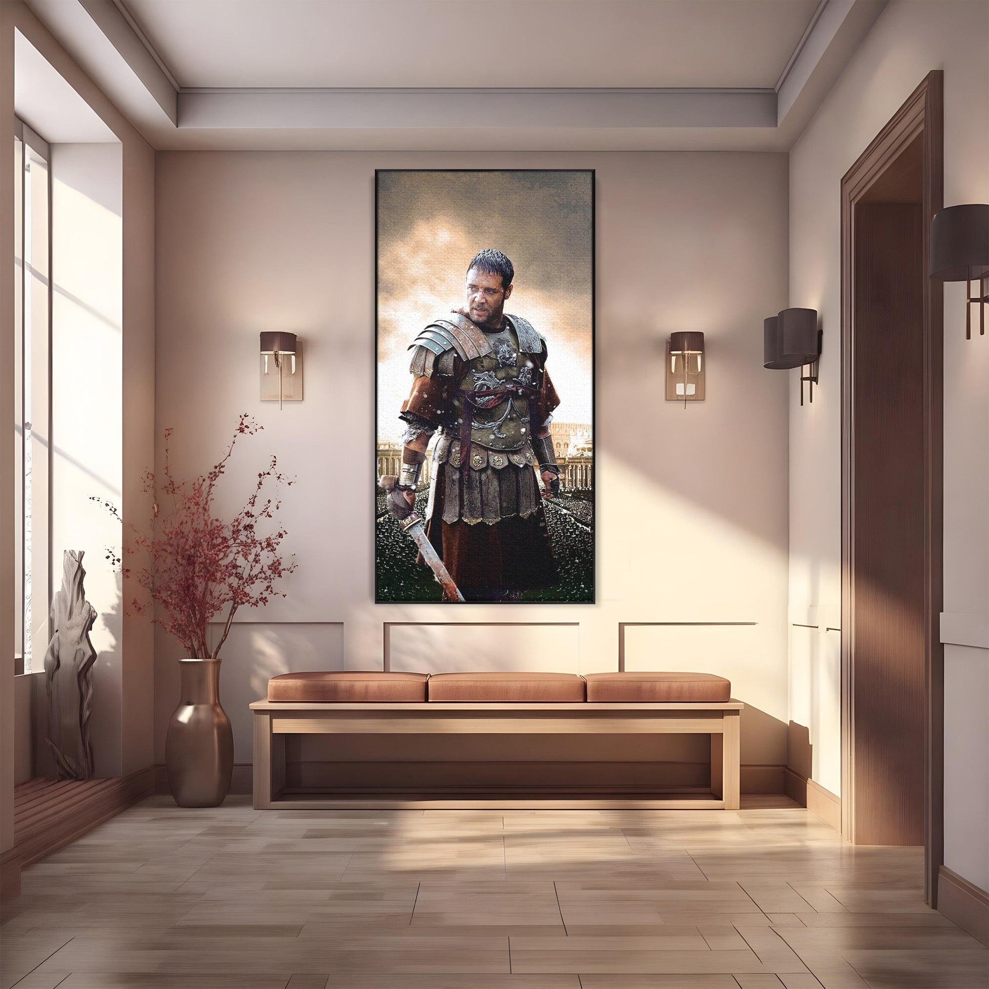 Tablou Canvas Premium LuxCanva® PI1226, Gladiator Roman, Maximus, Istorie, Epic, Curaj, Film, Living, Dormitor, Culori Vibrante