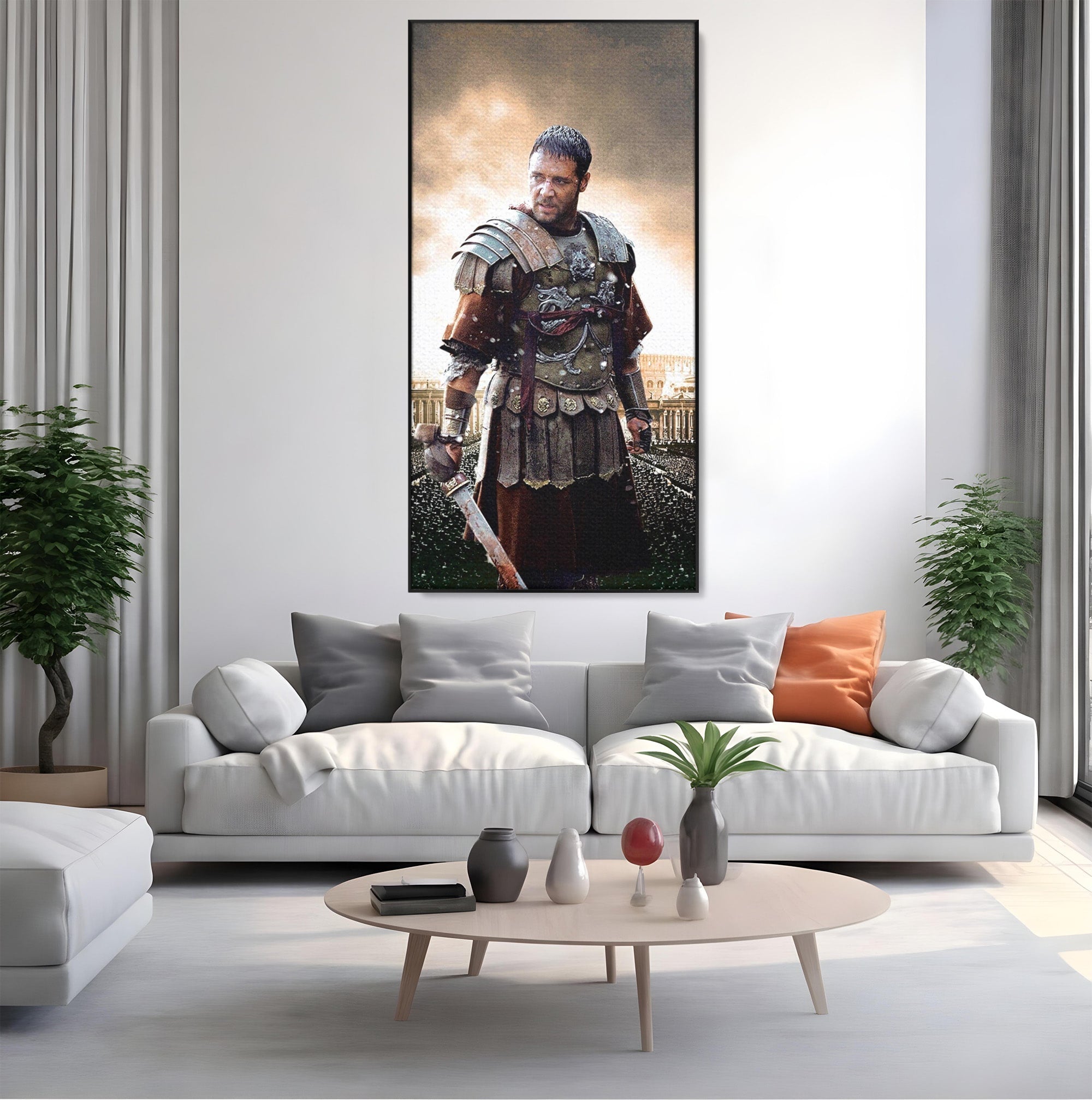 Tablou Canvas Premium LuxCanva® PI1226, Gladiator Roman, Maximus, Istorie, Epic, Curaj, Film, Living, Dormitor, Culori Vibrante