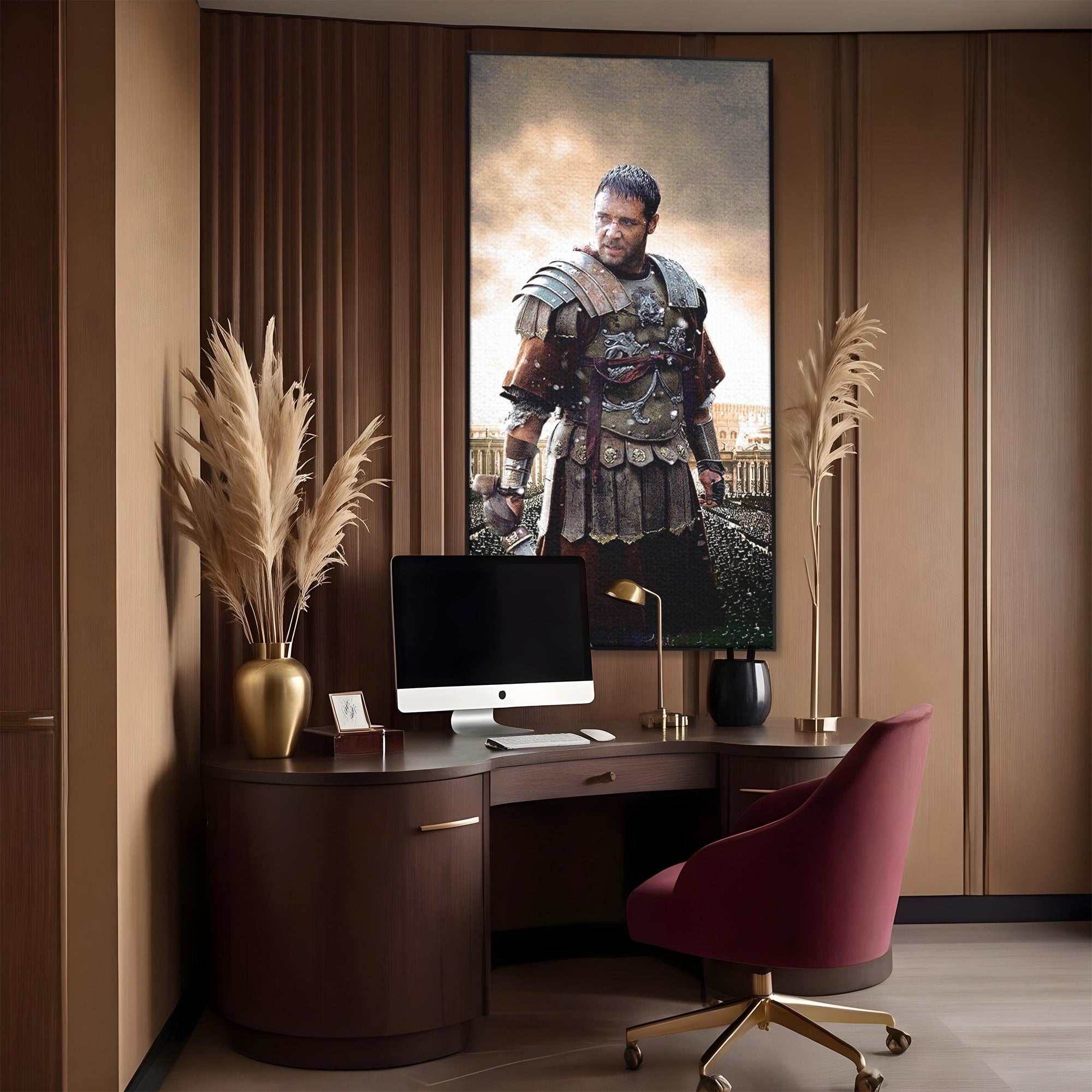 Tablou Canvas Premium LuxCanva® PI1226, Gladiator Roman, Maximus, Istorie, Epic, Curaj, Film, Living, Dormitor, Culori Vibrante