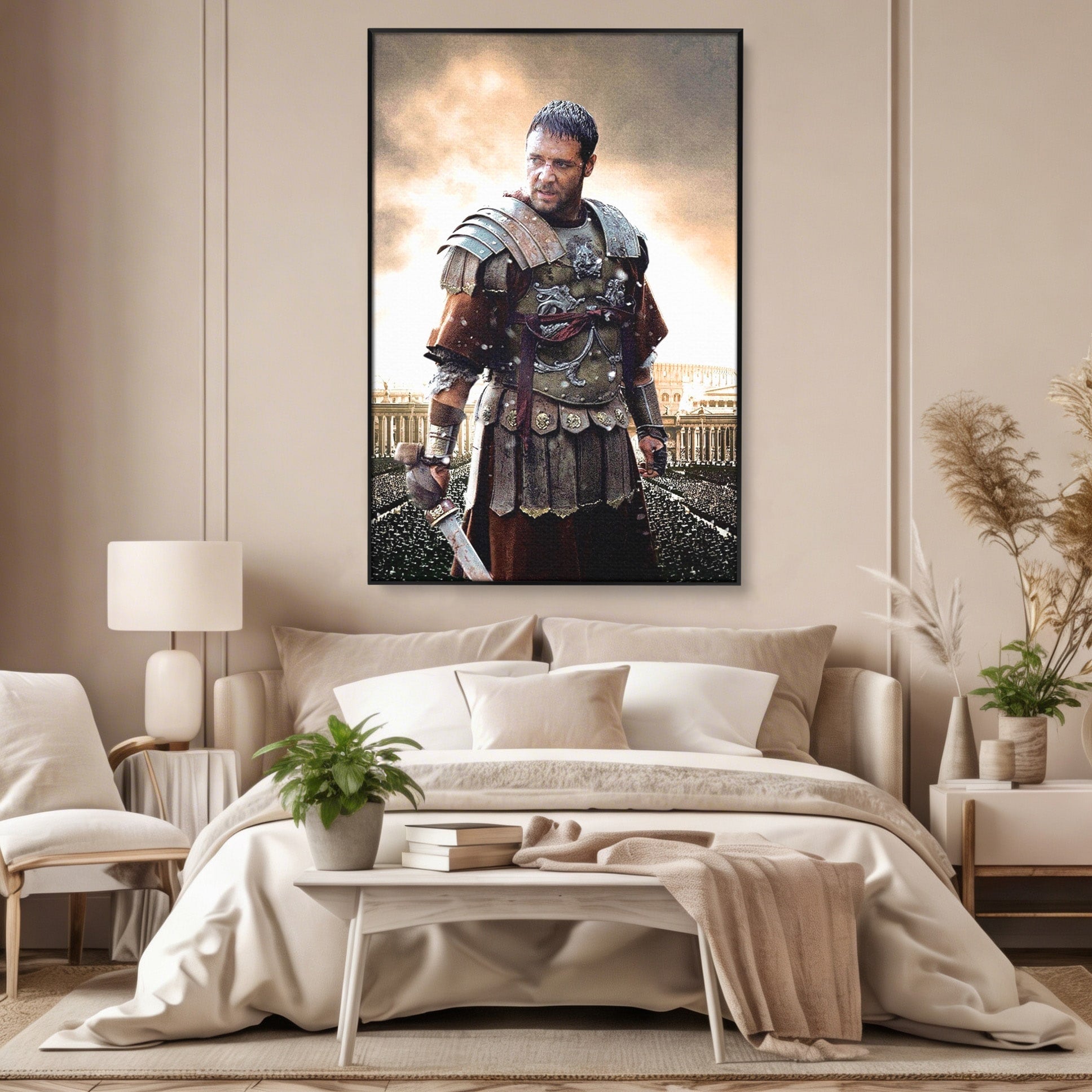 Tablou Canvas Premium LuxCanva® PI1226, Gladiator Roman, Maximus, Istorie, Epic, Curaj, Film, Living, Dormitor, Culori Vibrante
