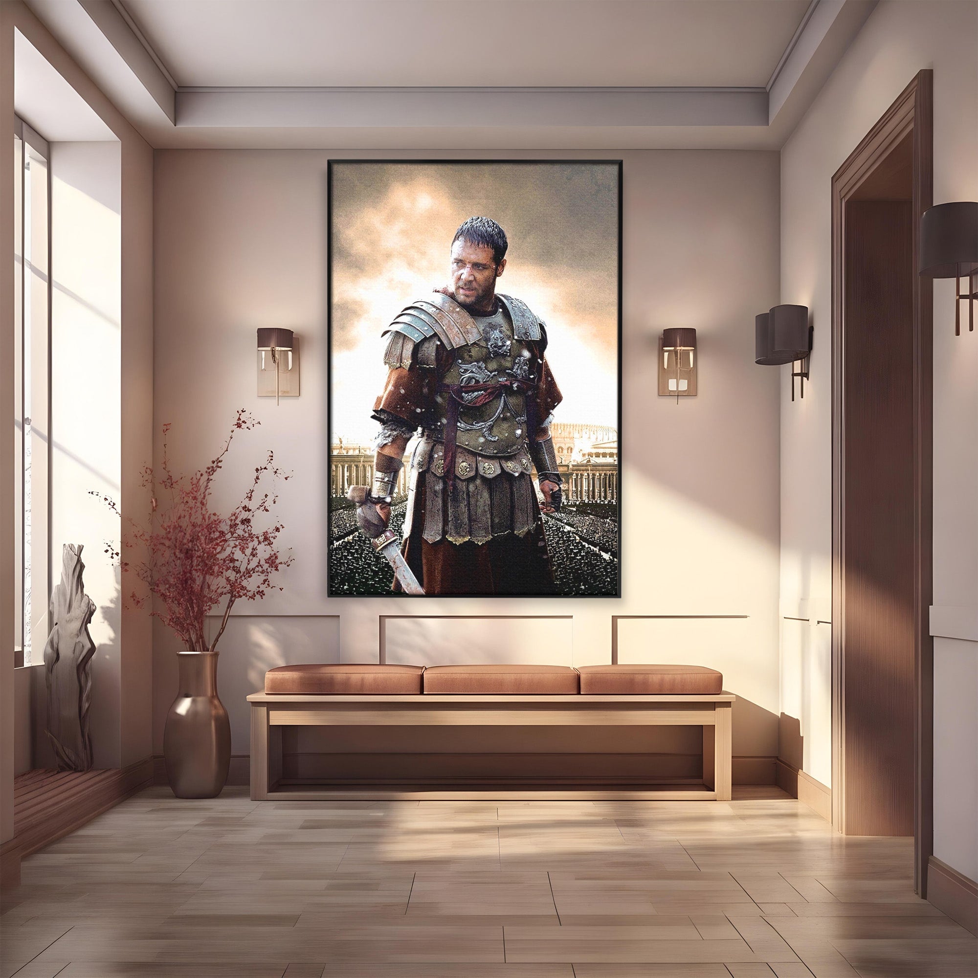 Tablou Canvas Premium LuxCanva® PI1226, Gladiator Roman, Maximus, Istorie, Epic, Curaj, Film, Living, Dormitor, Culori Vibrante