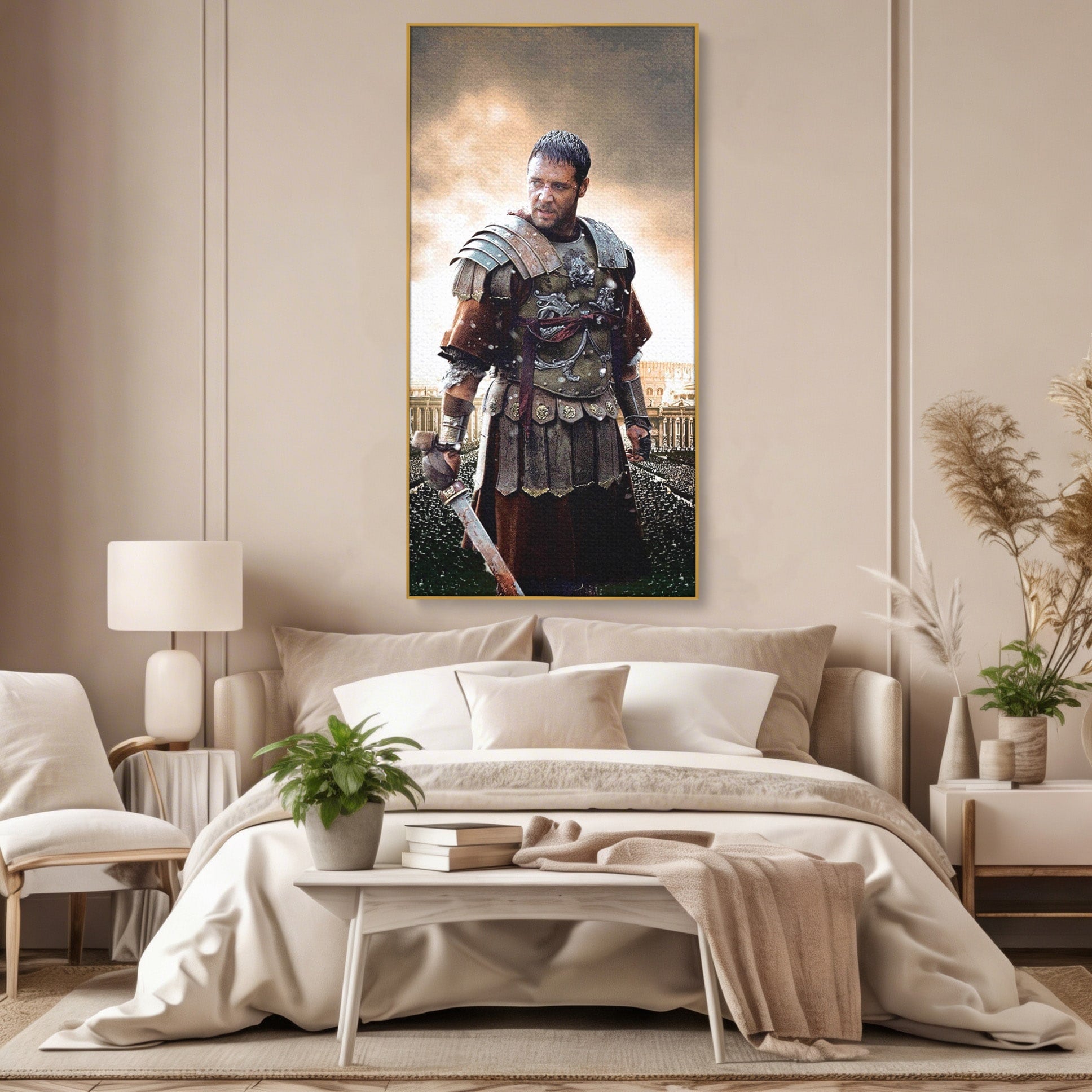 Tablou Canvas Premium LuxCanva® PI1226, Gladiator Roman, Maximus, Istorie, Epic, Curaj, Film, Living, Dormitor, Culori Vibrante