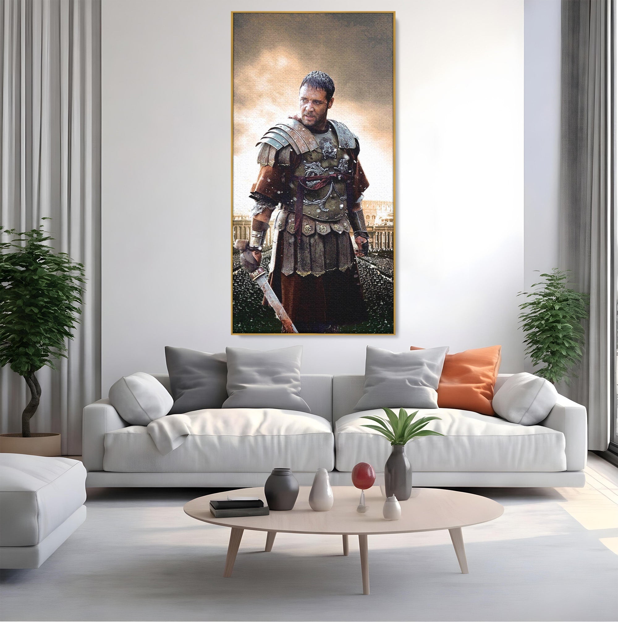 Tablou Canvas Premium LuxCanva® PI1226, Gladiator Roman, Maximus, Istorie, Epic, Curaj, Film, Living, Dormitor, Culori Vibrante