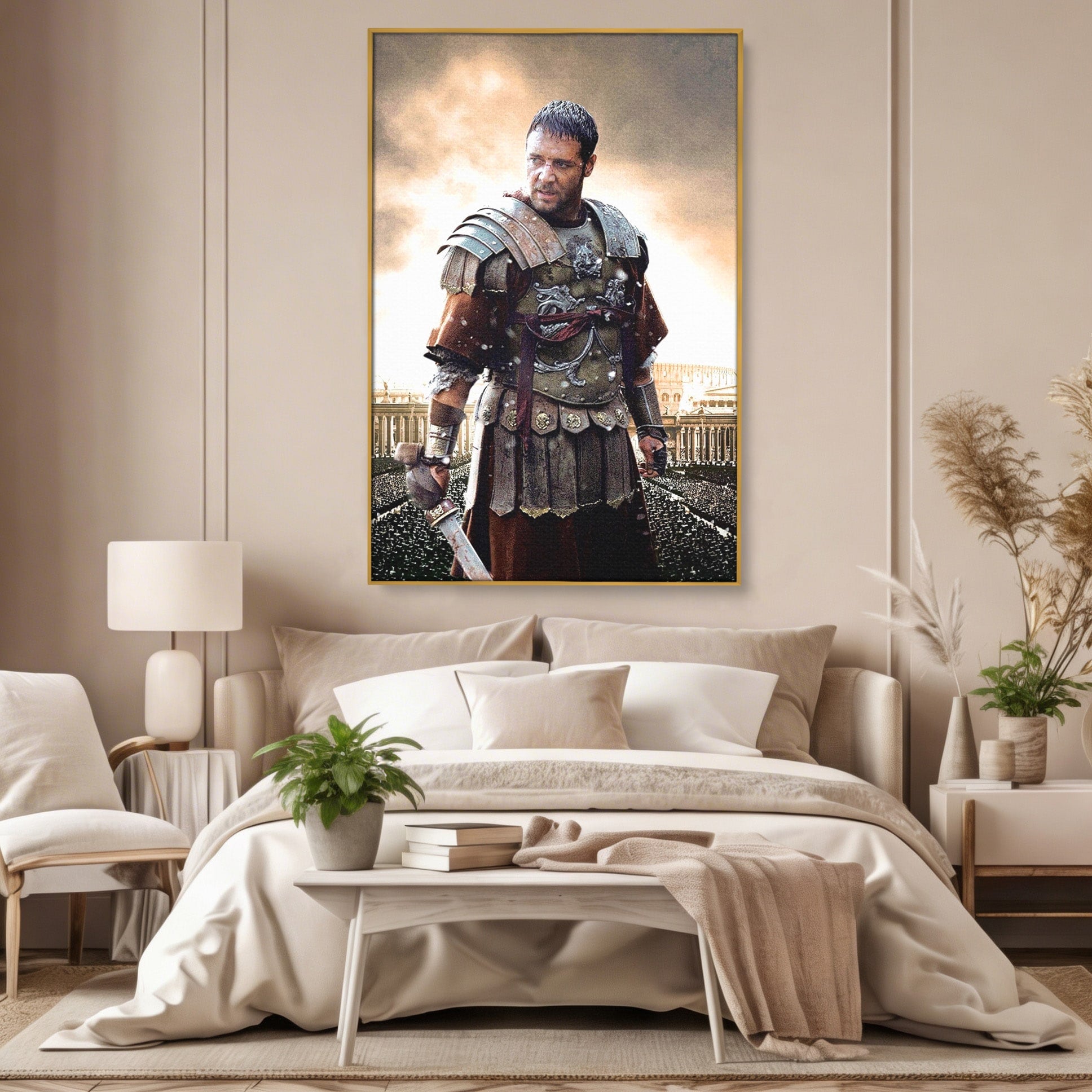 Tablou Canvas Premium LuxCanva® PI1226, Gladiator Roman, Maximus, Istorie, Epic, Curaj, Film, Living, Dormitor, Culori Vibrante