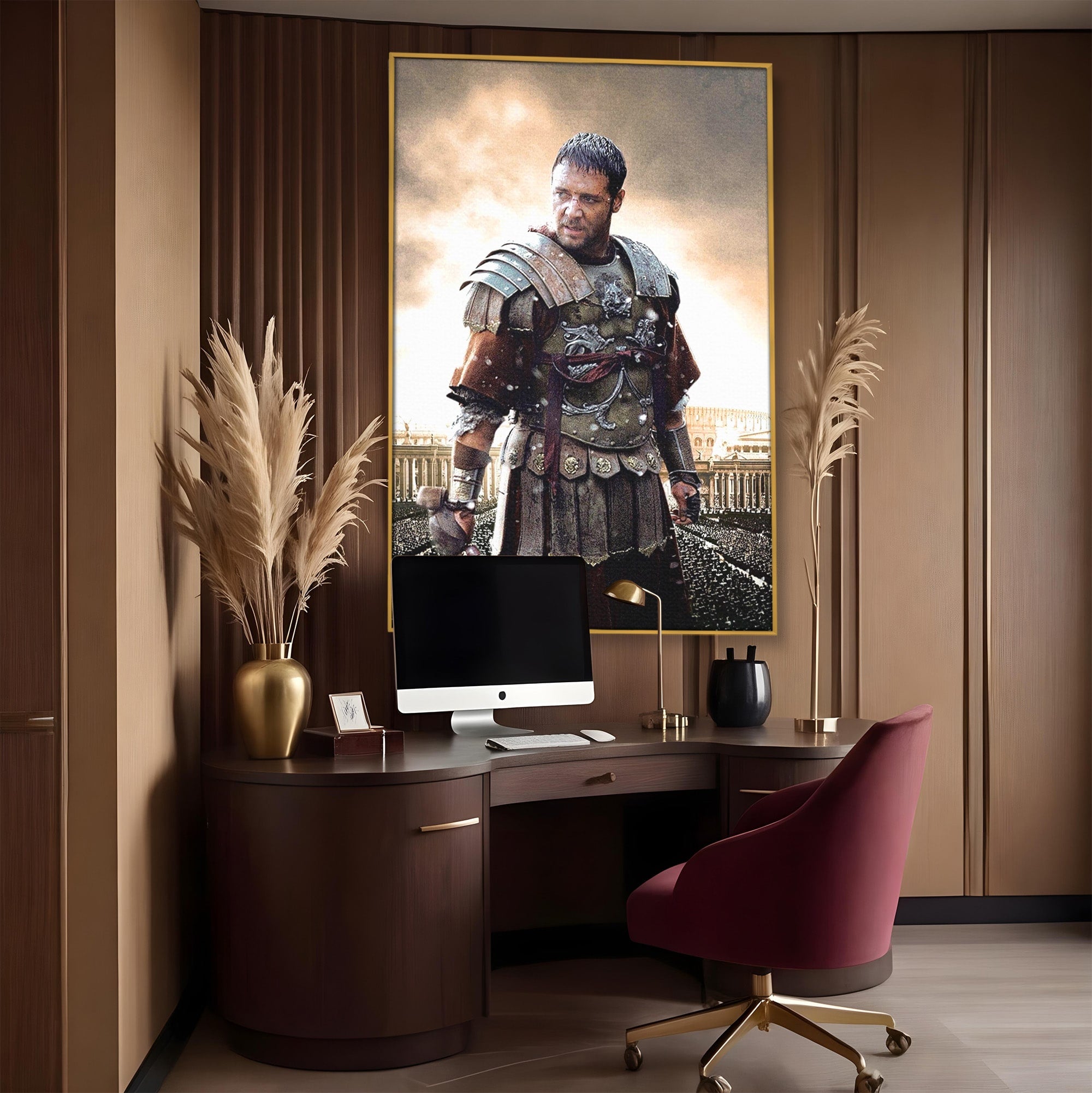 Tablou Canvas Premium LuxCanva® PI1226, Gladiator Roman, Maximus, Istorie, Epic, Curaj, Film, Living, Dormitor, Culori Vibrante
