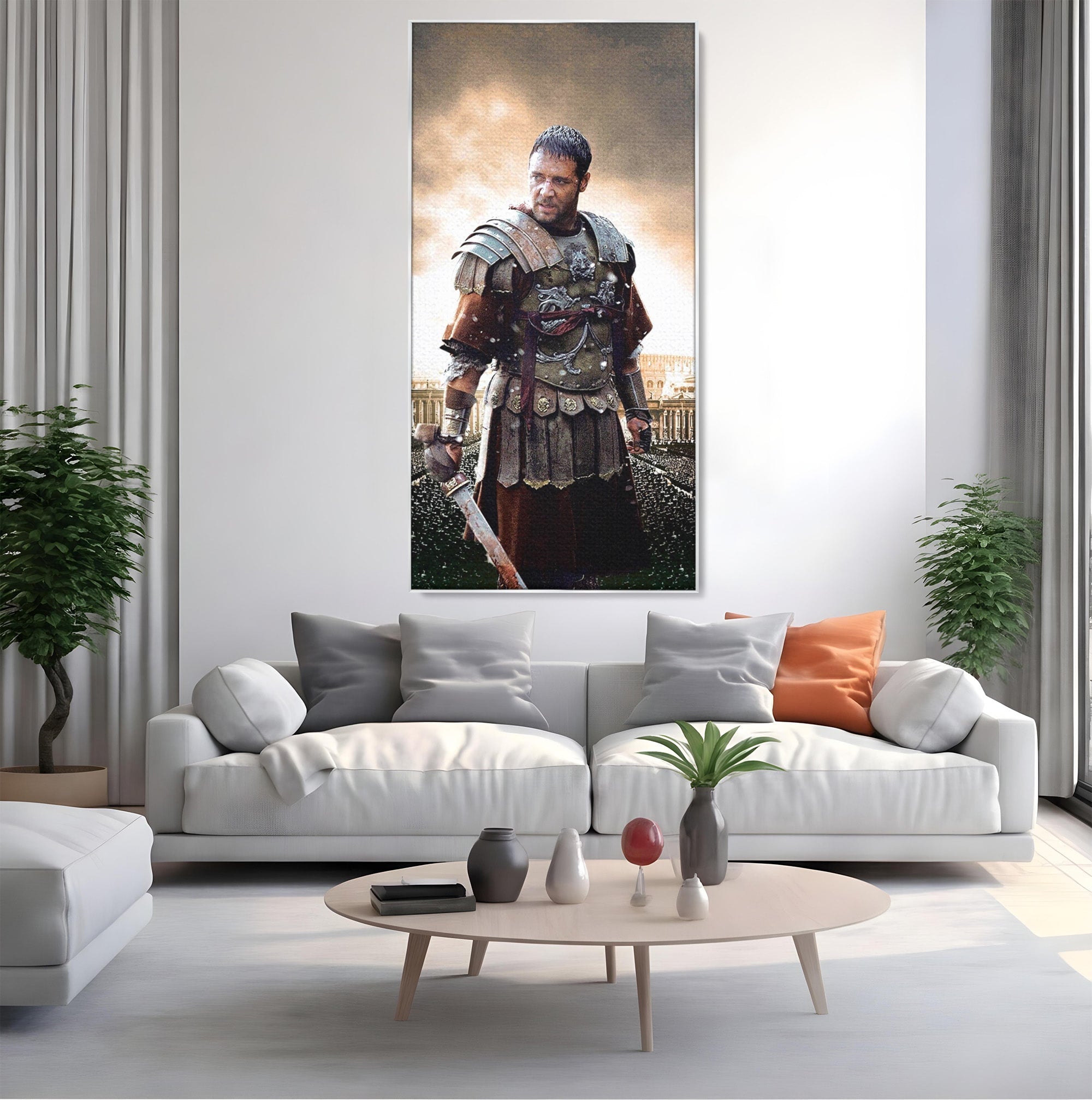 Tablou Canvas Premium LuxCanva® PI1226, Gladiator Roman, Maximus, Istorie, Epic, Curaj, Film, Living, Dormitor, Culori Vibrante