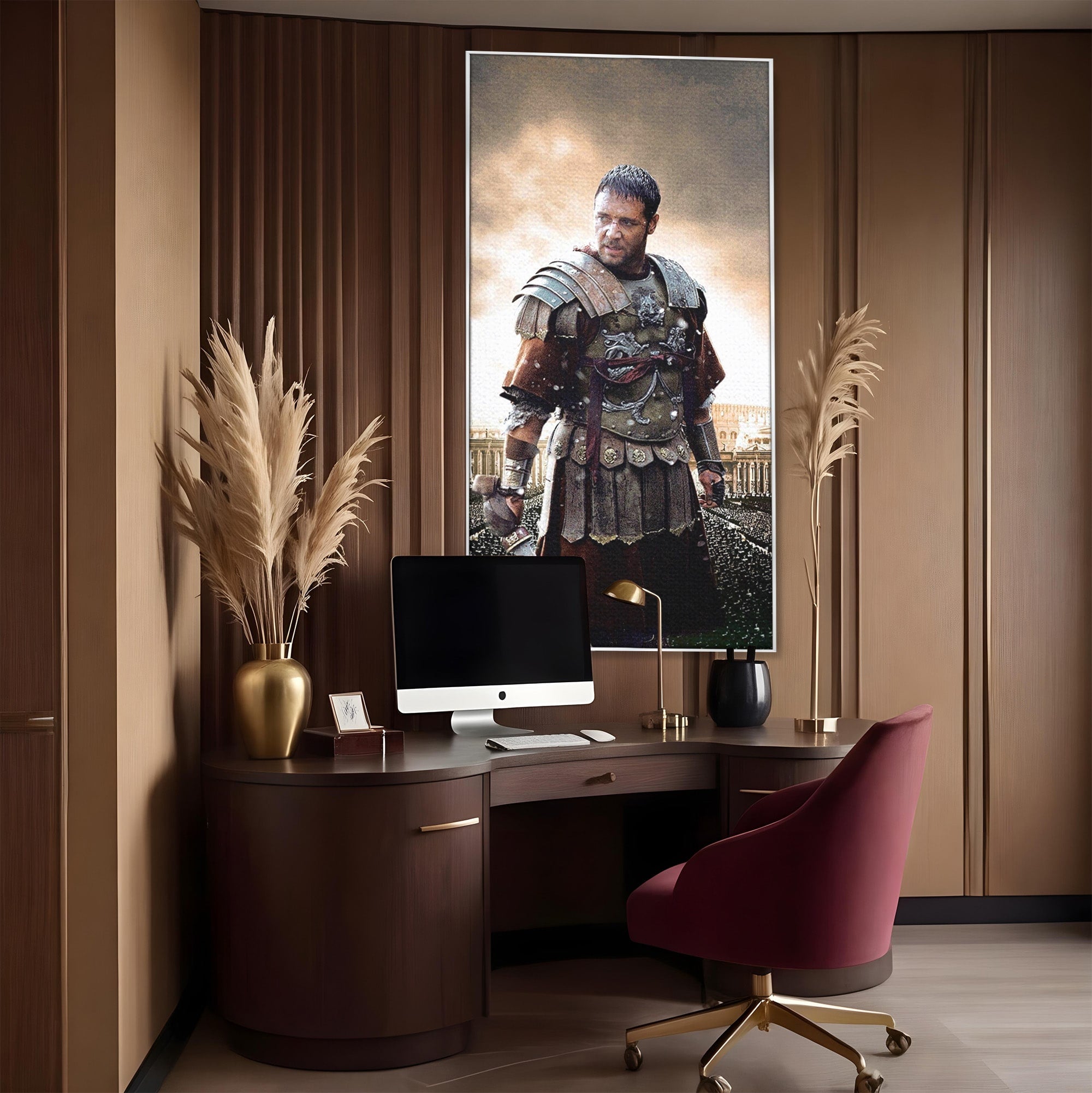 Tablou Canvas Premium LuxCanva® PI1226, Gladiator Roman, Maximus, Istorie, Epic, Curaj, Film, Living, Dormitor, Culori Vibrante