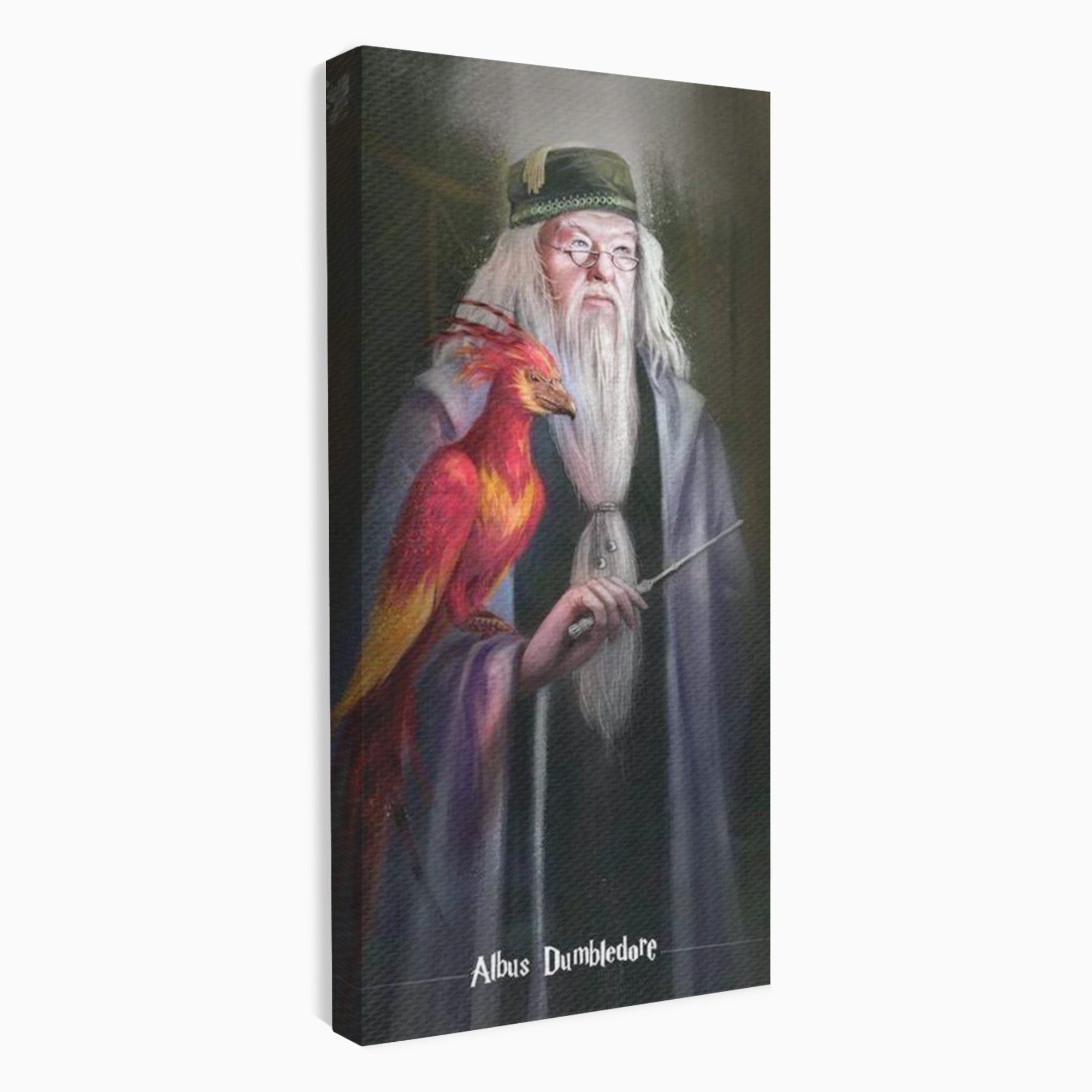 Tablou Canvas Premium LuxCanva® PI1228, Albus Dumbledore , Vrajitor, Pasare, Magie, Fantezie, Profesor, Living, Culori Vibrante