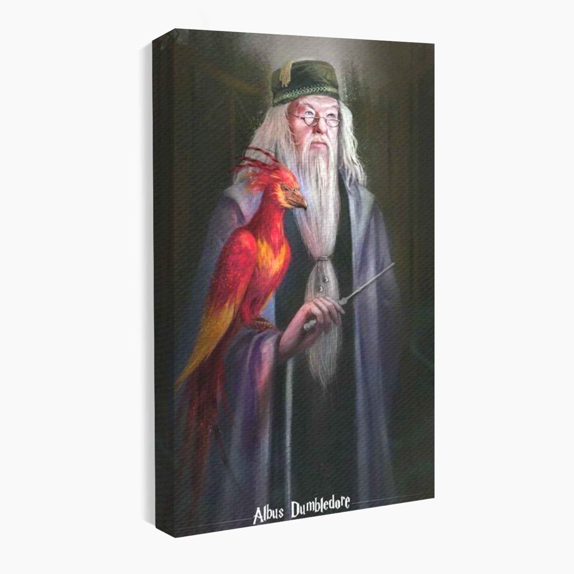 Tablou Canvas Premium LuxCanva® PI1228, Albus Dumbledore , Vrajitor, Pasare, Magie, Fantezie, Profesor, Living, Culori Vibrante