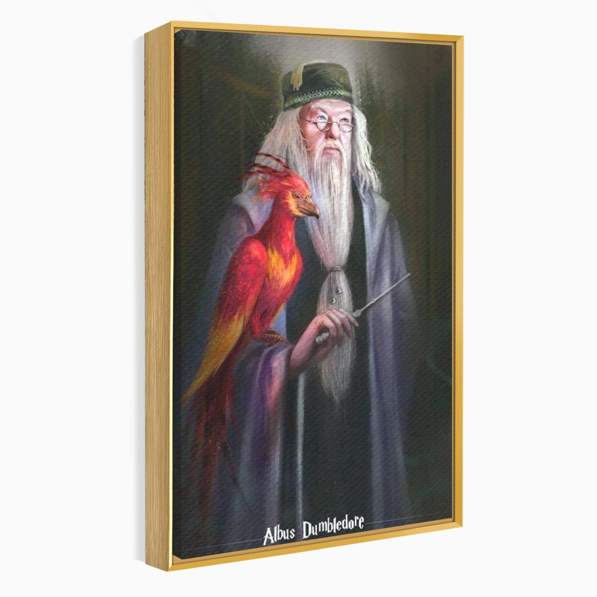 Tablou Canvas Premium LuxCanva® PI1228, Albus Dumbledore , Vrajitor, Pasare, Magie, Fantezie, Profesor, Living, Culori Vibrante