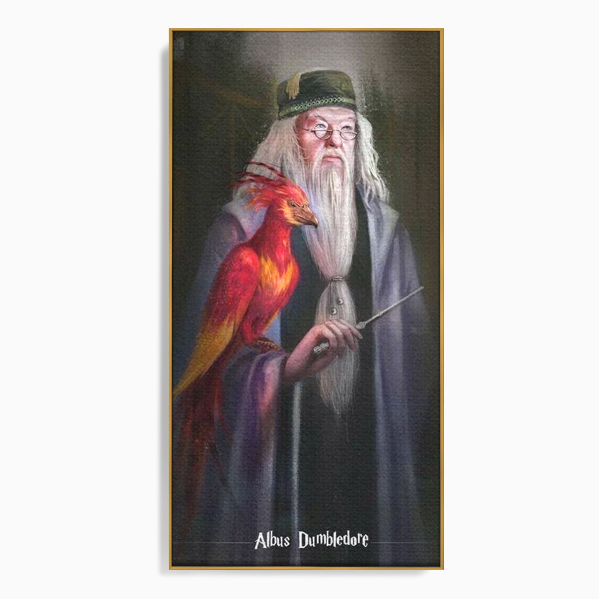 Tablou Canvas Premium LuxCanva® PI1228, Albus Dumbledore , Vrajitor, Pasare, Magie, Fantezie, Profesor, Living, Culori Vibrante