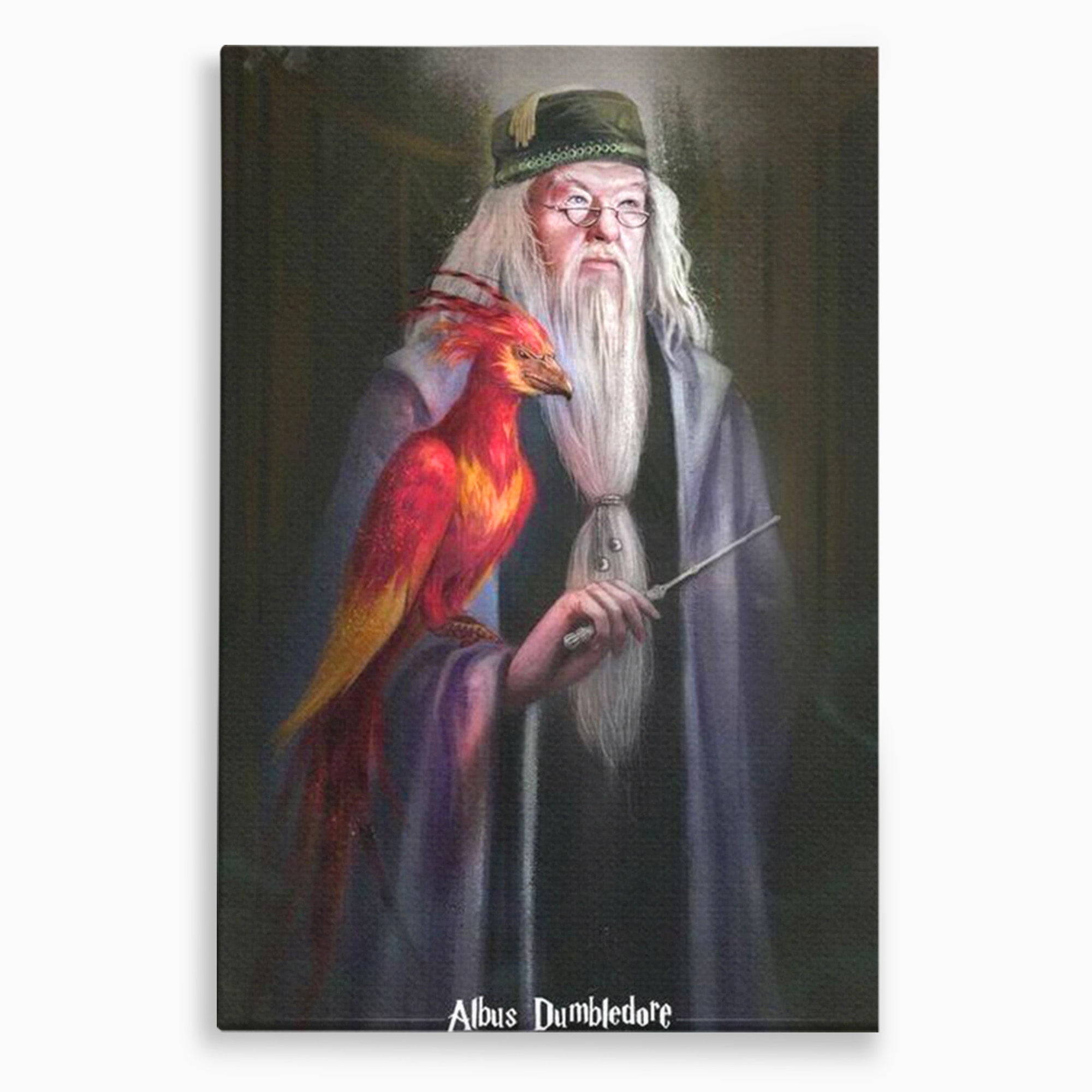 Tablou Canvas Premium LuxCanva® PI1228, Albus Dumbledore , Vrajitor, Pasare, Magie, Fantezie, Profesor, Living, Culori Vibrante