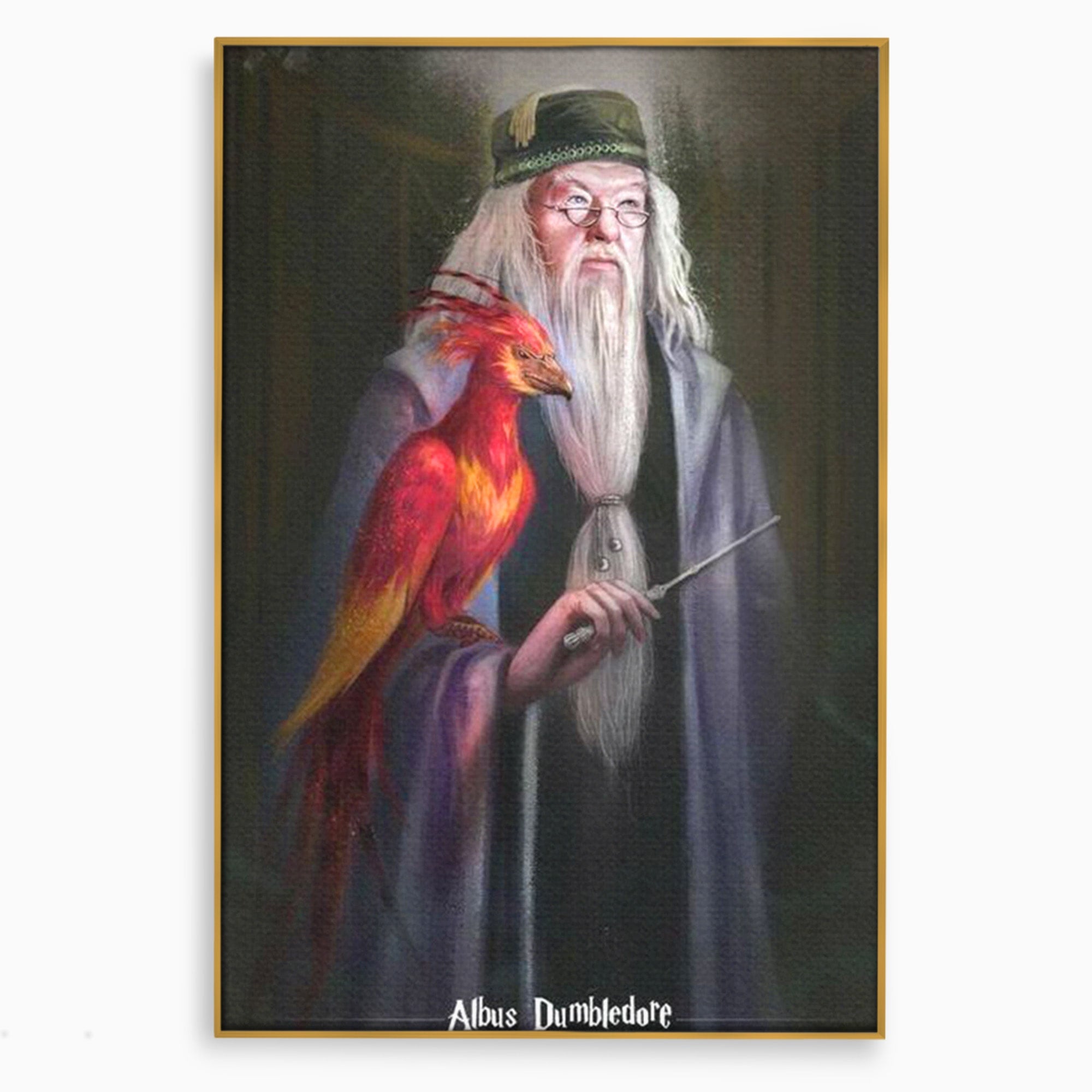 Tablou Canvas Premium LuxCanva® PI1228, Albus Dumbledore , Vrajitor, Pasare, Magie, Fantezie, Profesor, Living, Culori Vibrante