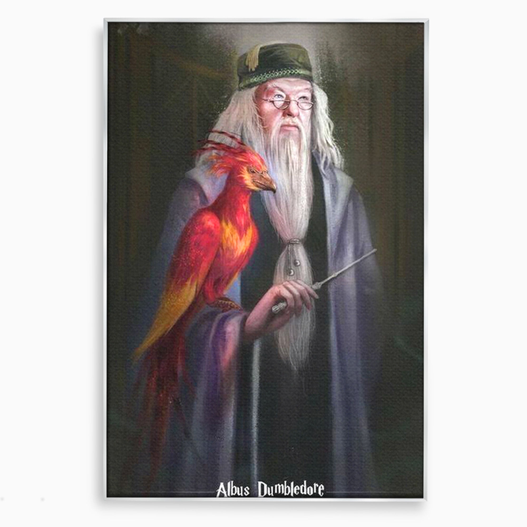 Tablou Canvas Premium LuxCanva® PI1228, Albus Dumbledore , Vrajitor, Pasare, Magie, Fantezie, Profesor, Living, Culori Vibrante