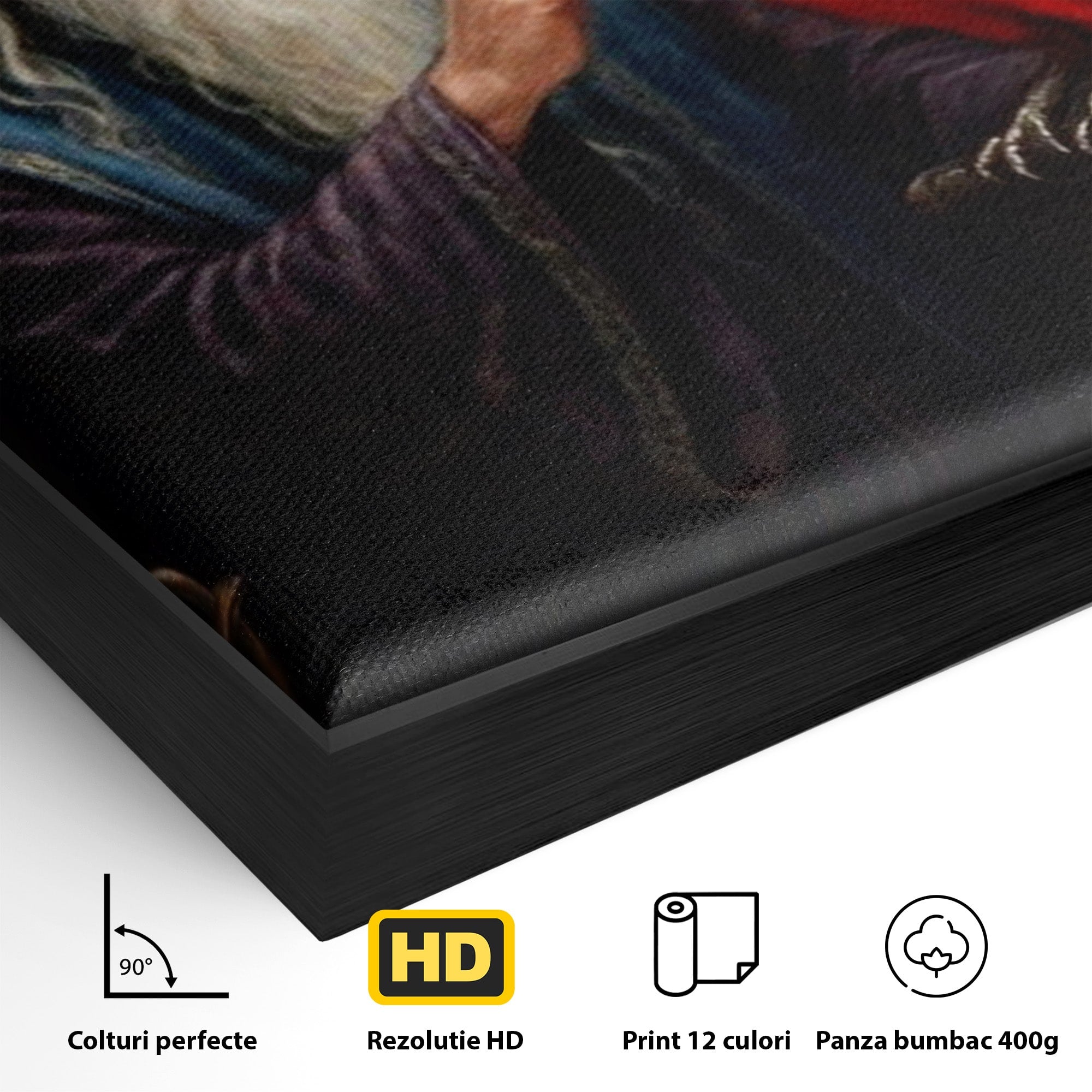 Tablou Canvas Premium LuxCanva® PI1229, Magicianul Si Pasarea De Foc, Magician, Dumbledore, Foc, Fantezie, Birou, Culori Vibrante
