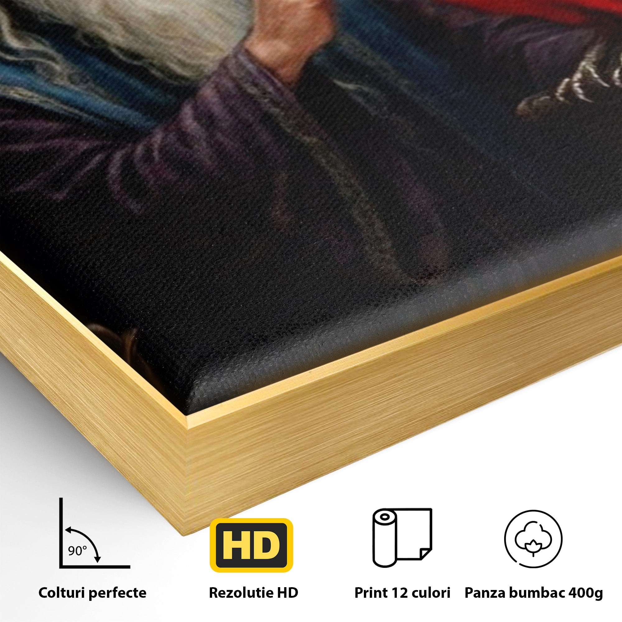 Tablou Canvas Premium LuxCanva® PI1229, Magicianul Si Pasarea De Foc, Magician, Dumbledore, Foc, Fantezie, Birou, Culori Vibrante