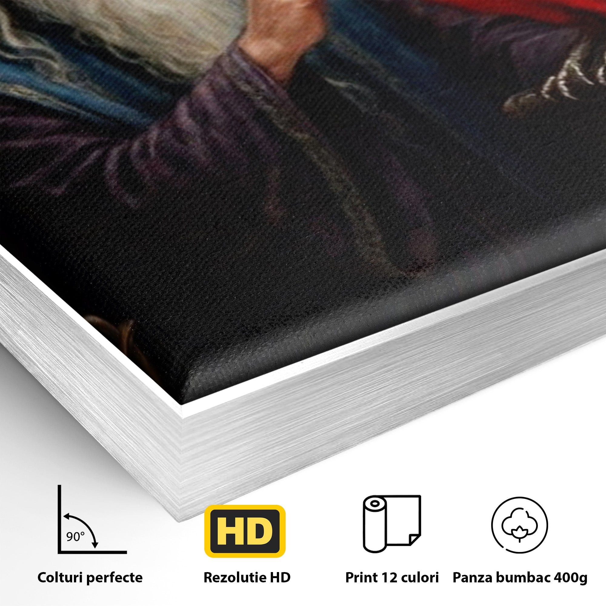 Tablou Canvas Premium LuxCanva® PI1229, Magicianul Si Pasarea De Foc, Magician, Dumbledore, Foc, Fantezie, Birou, Culori Vibrante