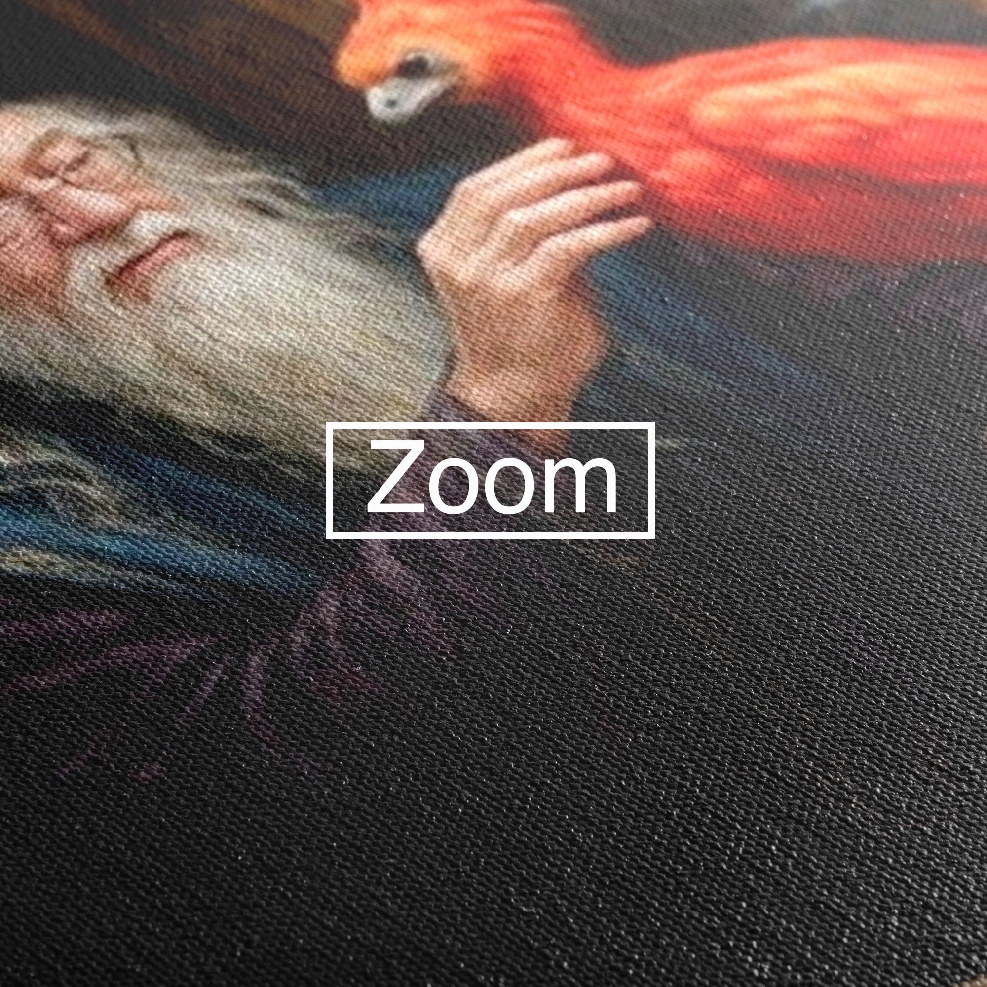 Tablou Canvas Premium LuxCanva® PI1229, Magicianul Si Pasarea De Foc, Magician, Dumbledore, Foc, Fantezie, Birou, Culori Vibrante