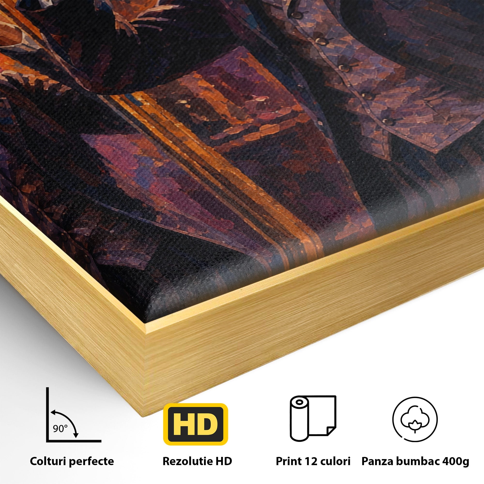 Tablou Canvas Premium LuxCanva® PI1231, Reflexia Lui Chaplin, Charlie, Reflexie, Vintage, Living, Portret, Arta, Clasic, Culori Vibrante