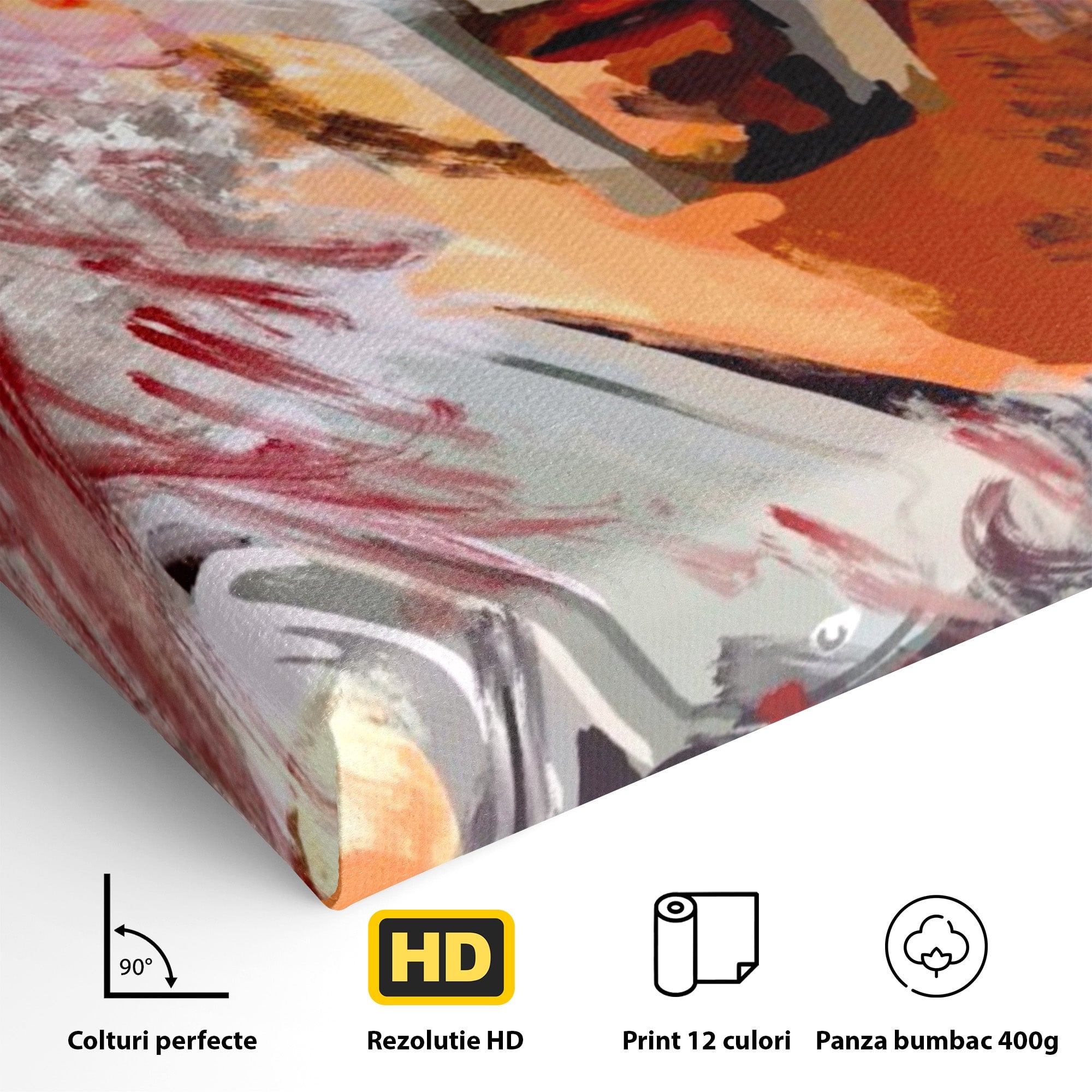 Tablou Canvas Premium LuxCanva® PI1249, Masca Gladiatorului, Film, Erou, Roma, Istorie, Living, Culori Vibrante