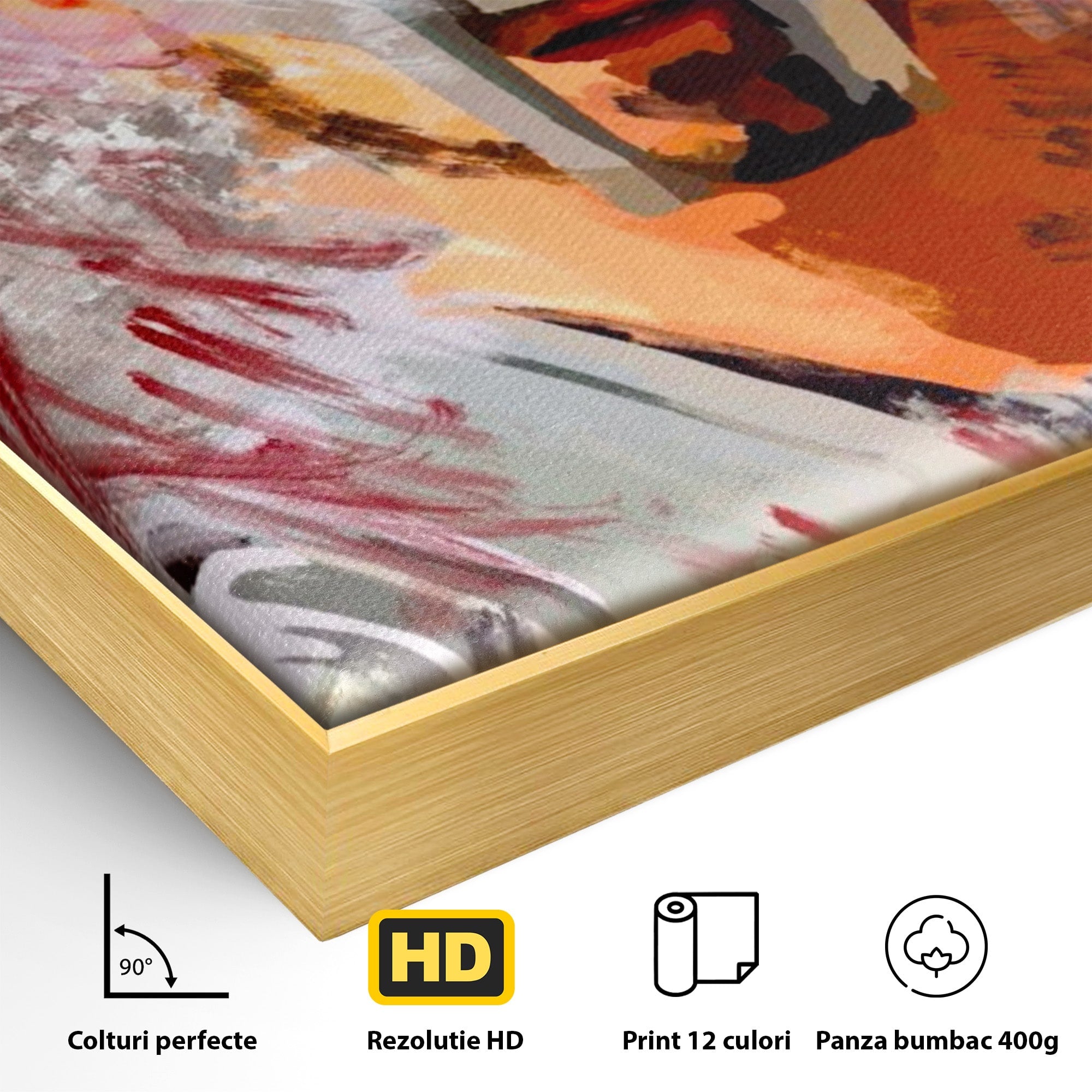 Tablou Canvas Premium LuxCanva® PI1249, Masca Gladiatorului, Film, Erou, Roma, Istorie, Living, Culori Vibrante