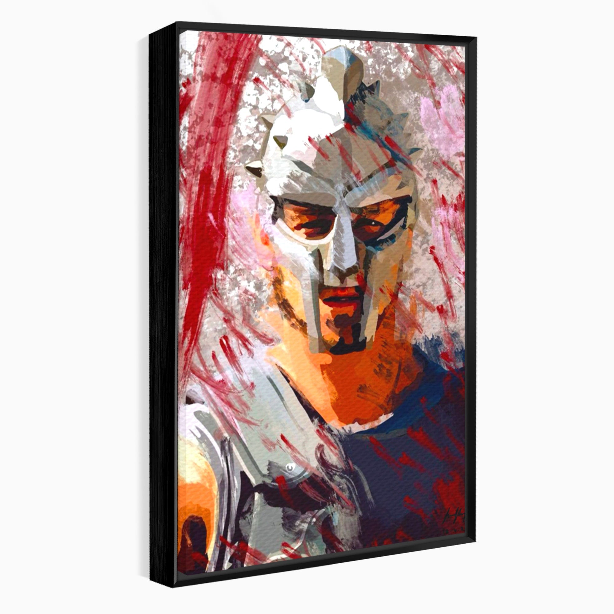 Tablou Canvas Premium LuxCanva® PI1249, Masca Gladiatorului, Film, Erou, Roma, Istorie, Living, Culori Vibrante