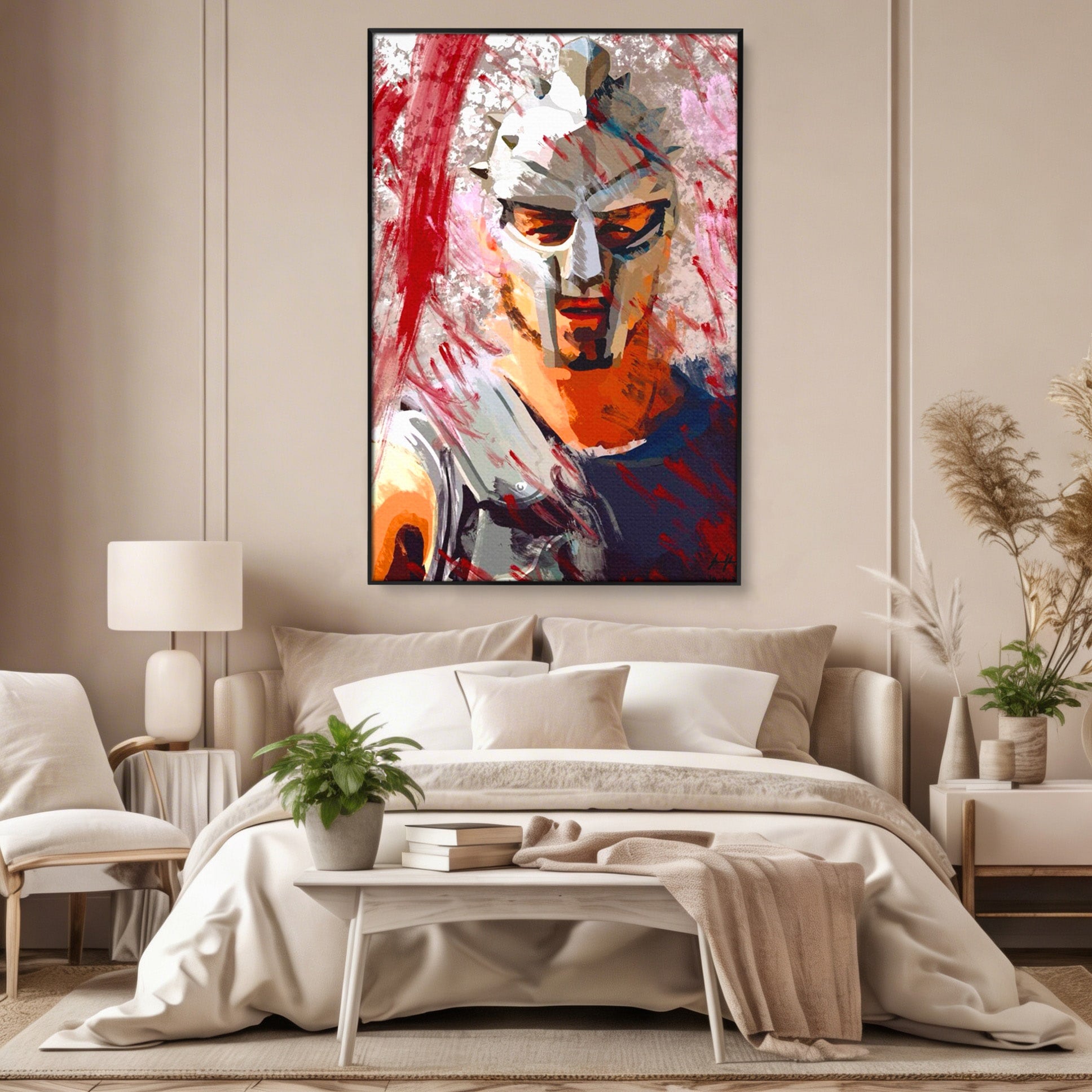 Tablou Canvas Premium LuxCanva® PI1249, Masca Gladiatorului, Film, Erou, Roma, Istorie, Living, Culori Vibrante