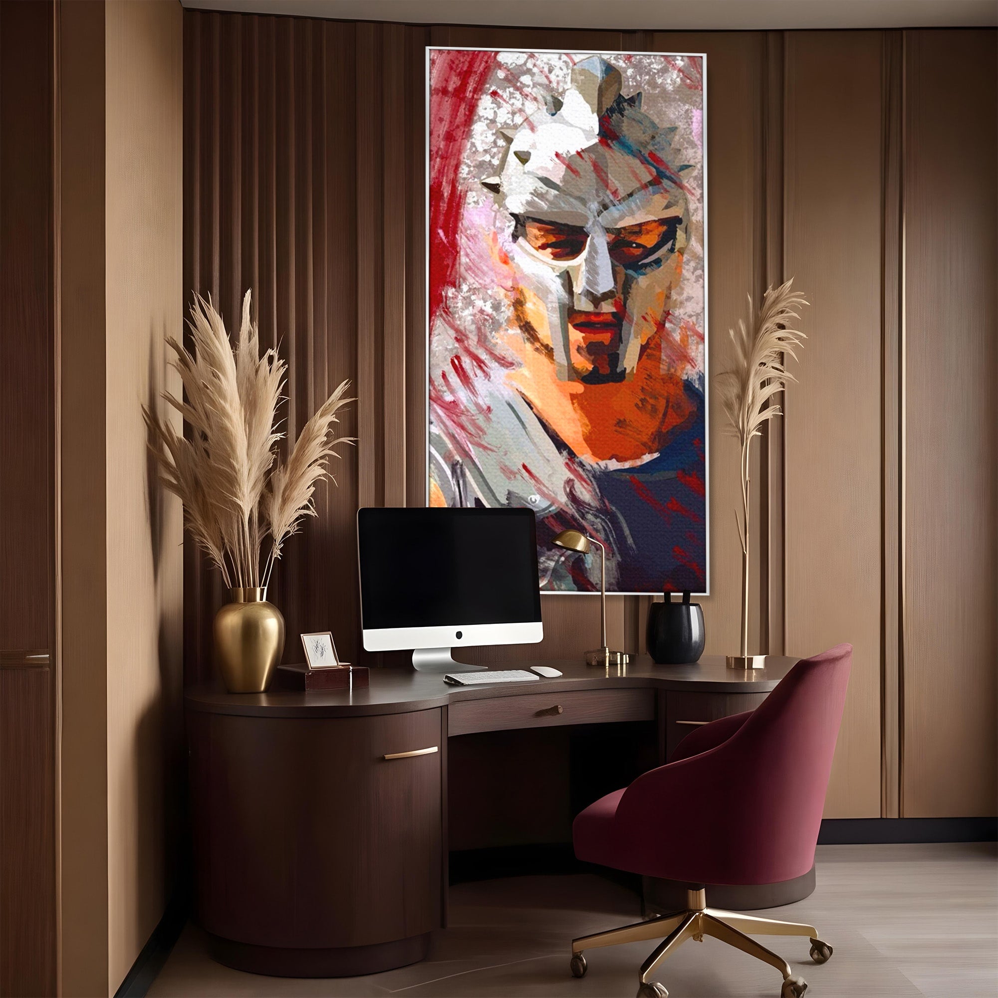 Tablou Canvas Premium LuxCanva® PI1249, Masca Gladiatorului, Film, Erou, Roma, Istorie, Living, Culori Vibrante