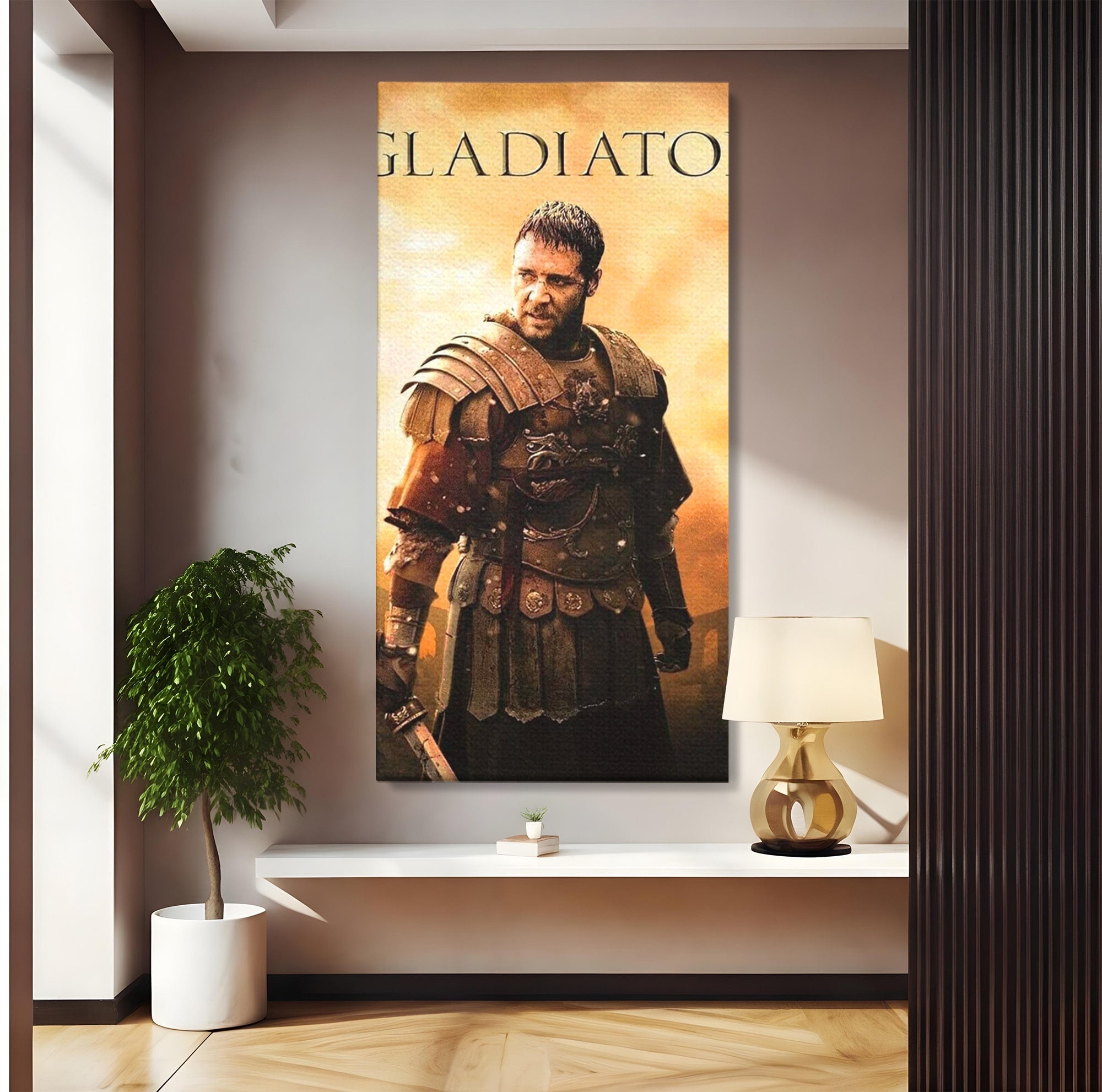 Tablou Canvas Premium LuxCanva® PI1250, Gladiatorul Antic, Russel Crow, Istorie, Erou, Film, Actiune, Living, Dormitor, Culori Vibrante