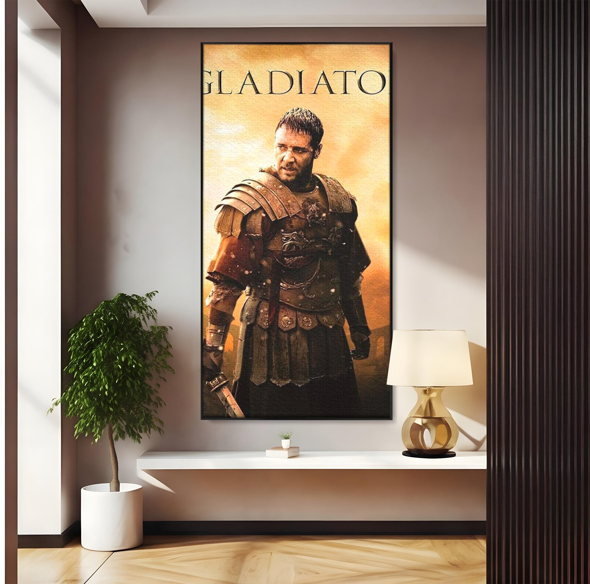 Tablou Canvas Premium LuxCanva® PI1250, Gladiatorul Antic, Russel Crow, Istorie, Erou, Film, Actiune, Living, Dormitor, Culori Vibrante