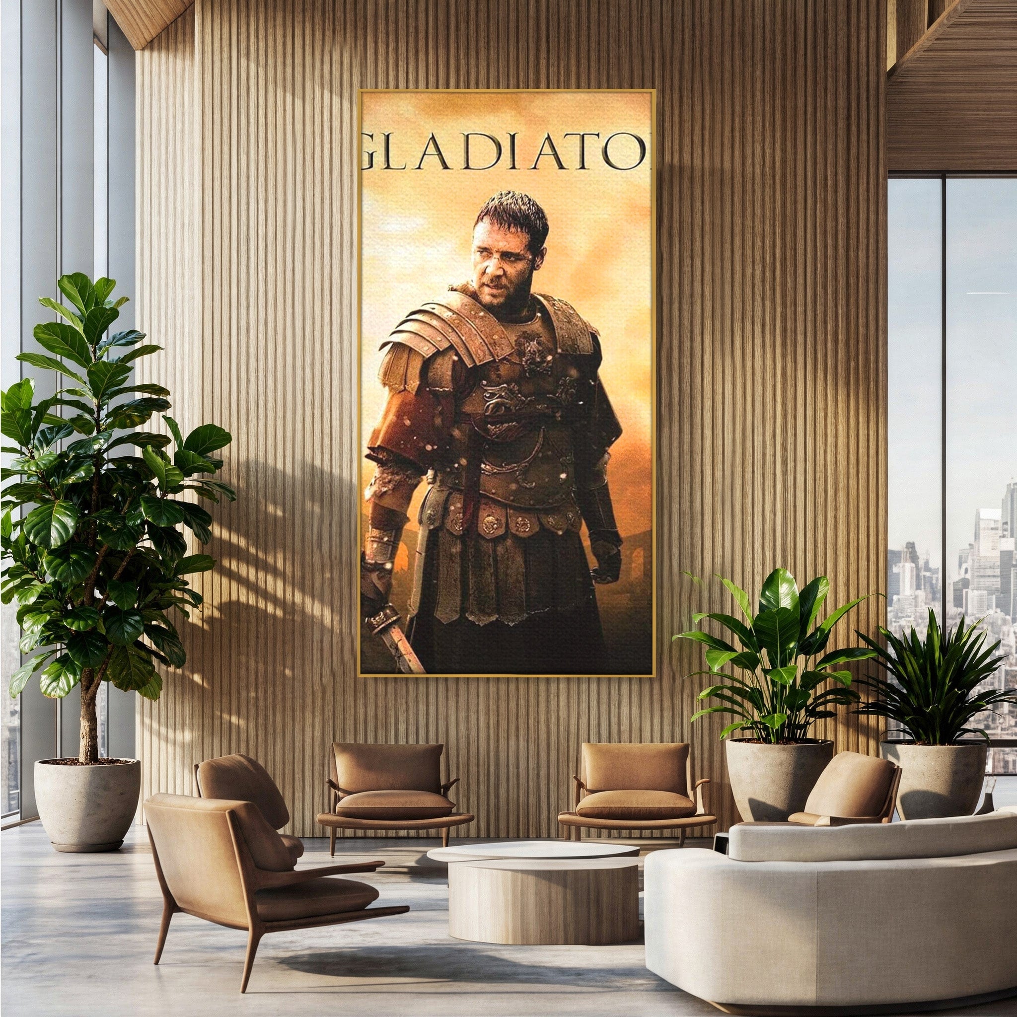 Tablou Canvas Premium LuxCanva® PI1250, Gladiatorul Antic, Russel Crow, Istorie, Erou, Film, Actiune, Living, Dormitor, Culori Vibrante