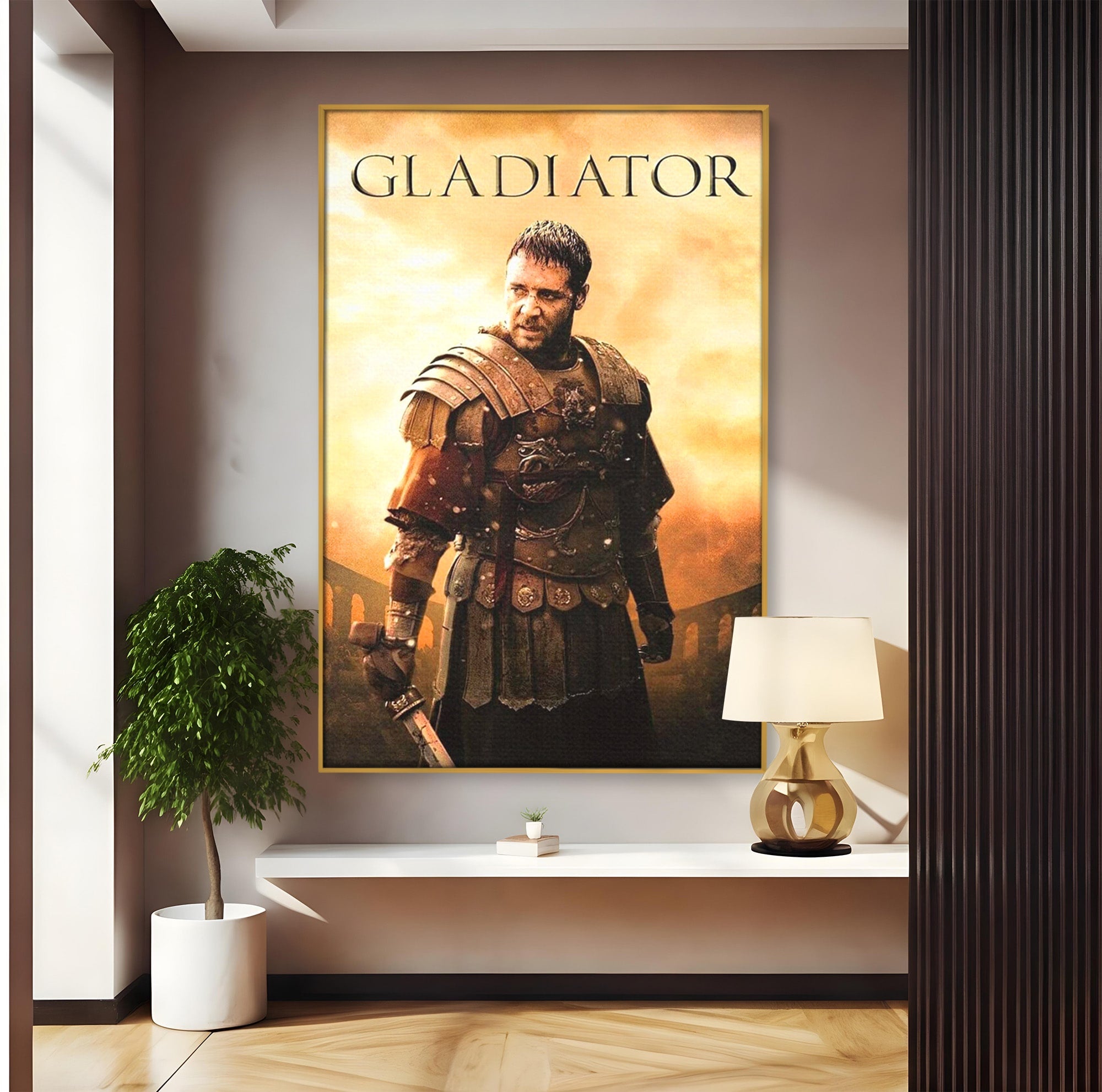 Tablou Canvas Premium LuxCanva® PI1250, Gladiatorul Antic, Russel Crow, Istorie, Erou, Film, Actiune, Living, Dormitor, Culori Vibrante