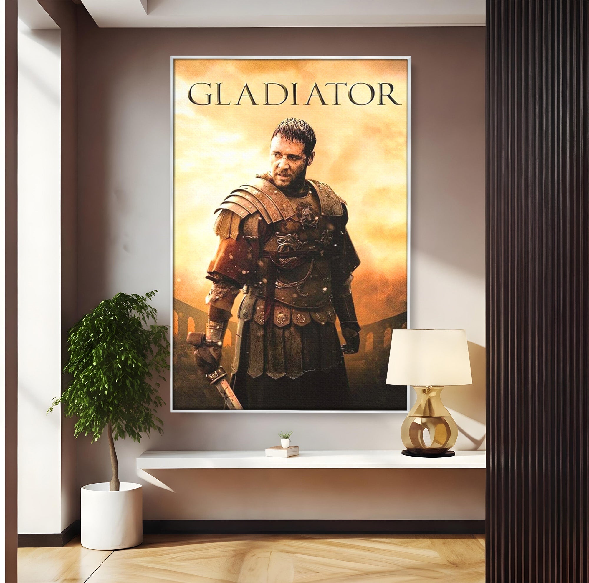 Tablou Canvas Premium LuxCanva® PI1250, Gladiatorul Antic, Russel Crow, Istorie, Erou, Film, Actiune, Living, Dormitor, Culori Vibrante