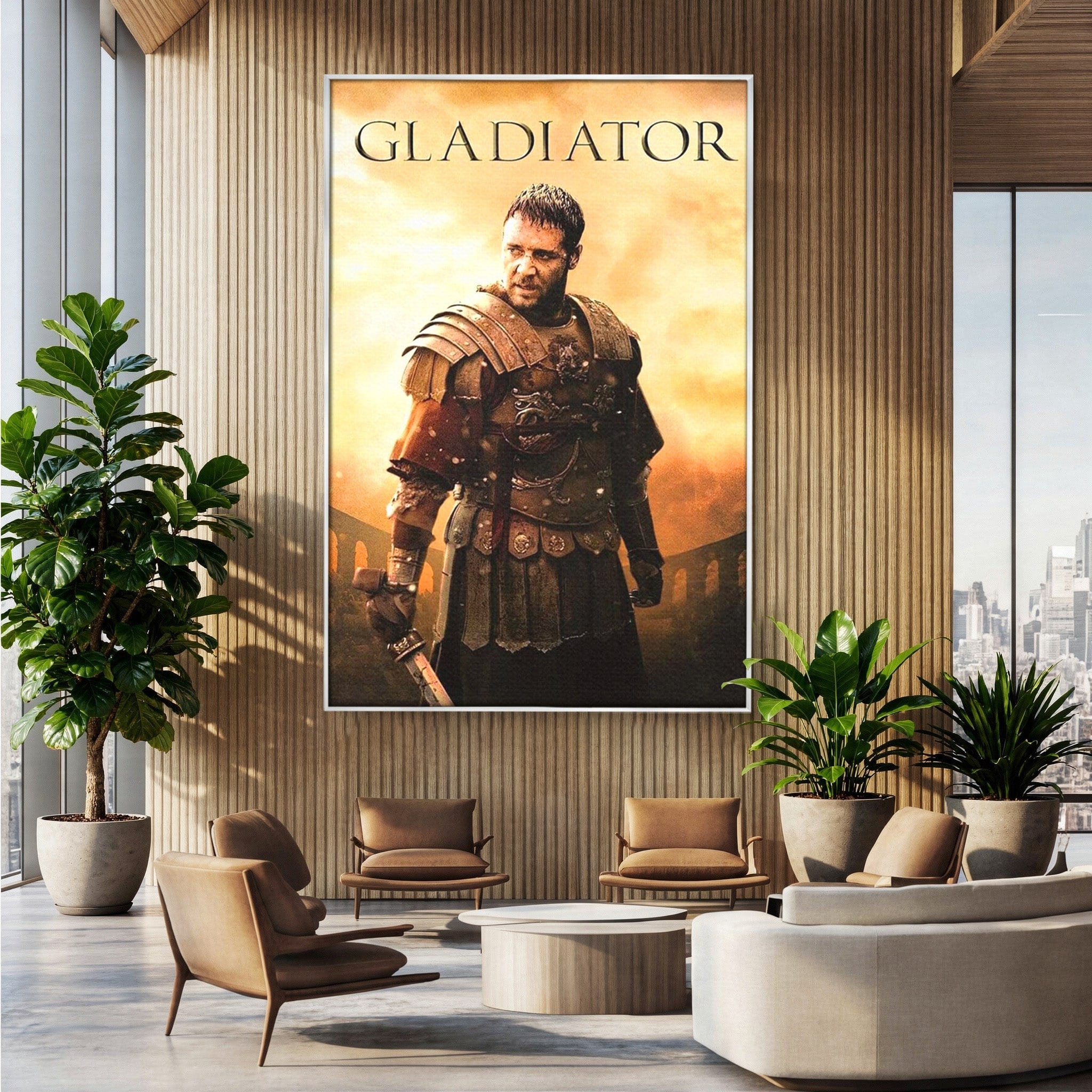 Tablou Canvas Premium LuxCanva® PI1250, Gladiatorul Antic, Russel Crow, Istorie, Erou, Film, Actiune, Living, Dormitor, Culori Vibrante
