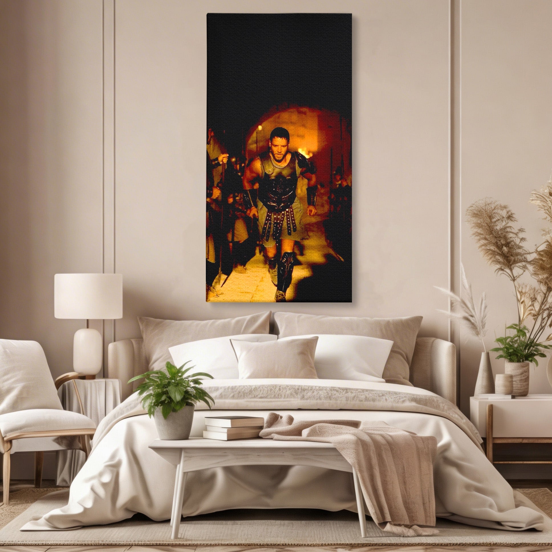 Tablou Canvas Premium LuxCanva® PI1251, Gladiatorul Curajos, Arena, Istoric, Curaj, Razboinic, Dormitor, Living, Culori Vibrante