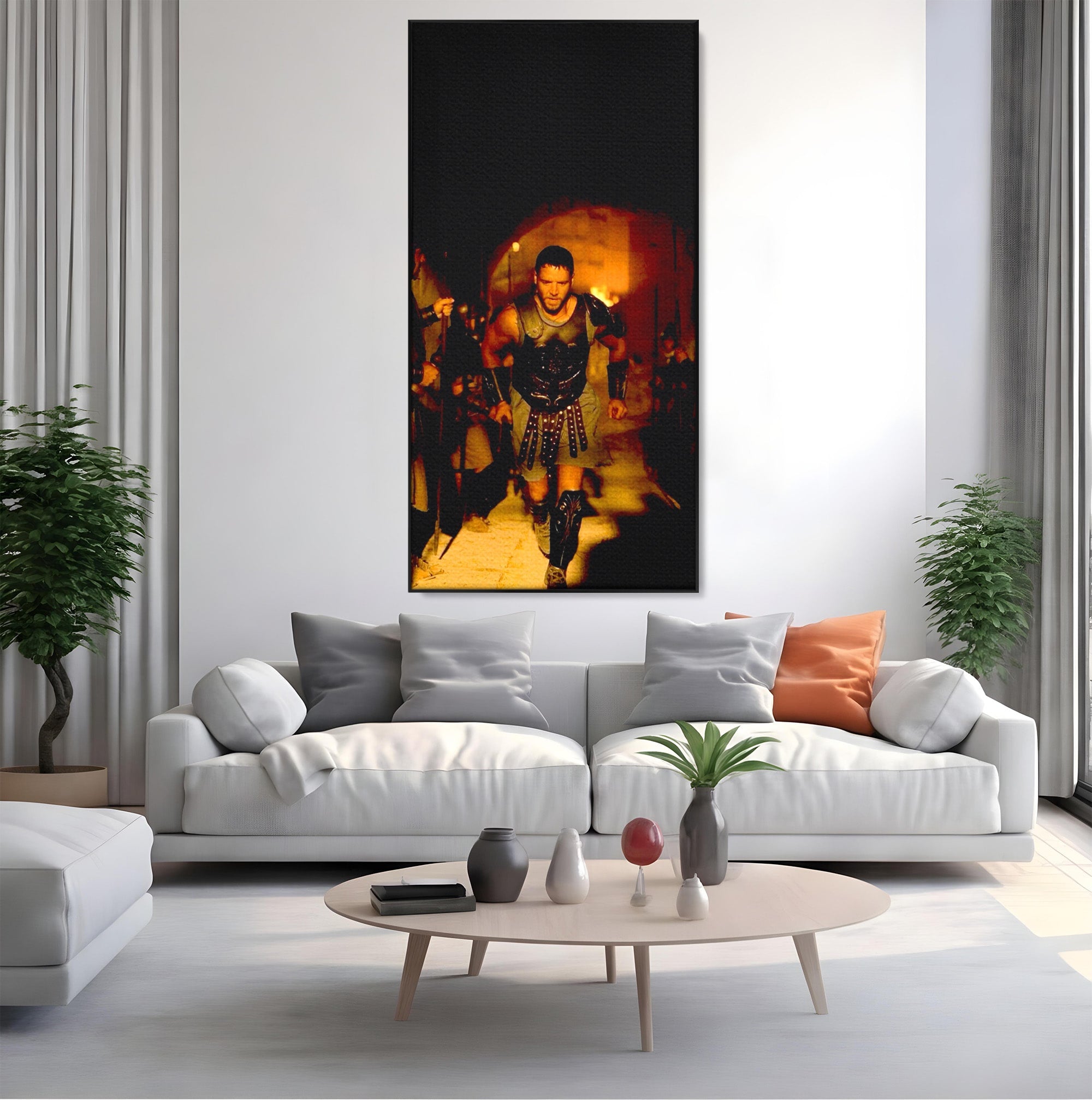 Tablou Canvas Premium LuxCanva® PI1251, Gladiatorul Curajos, Arena, Istoric, Curaj, Razboinic, Dormitor, Living, Culori Vibrante