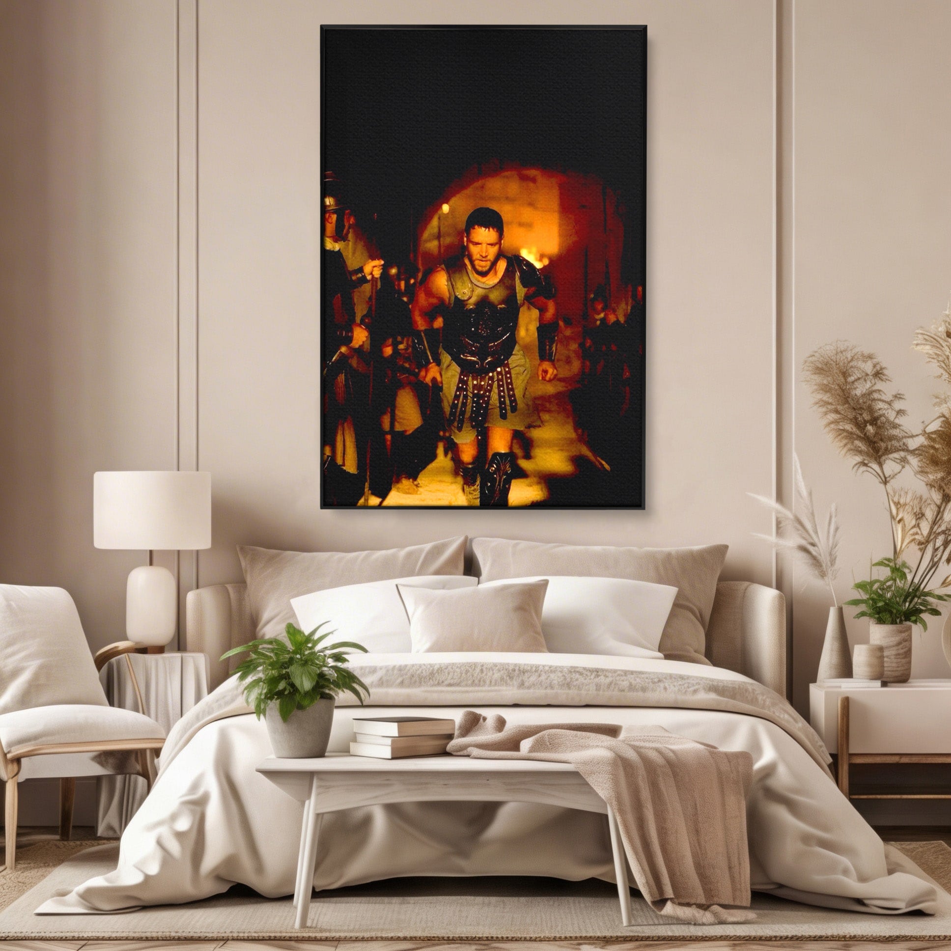 Tablou Canvas Premium LuxCanva® PI1251, Gladiatorul Curajos, Arena, Istoric, Curaj, Razboinic, Dormitor, Living, Culori Vibrante